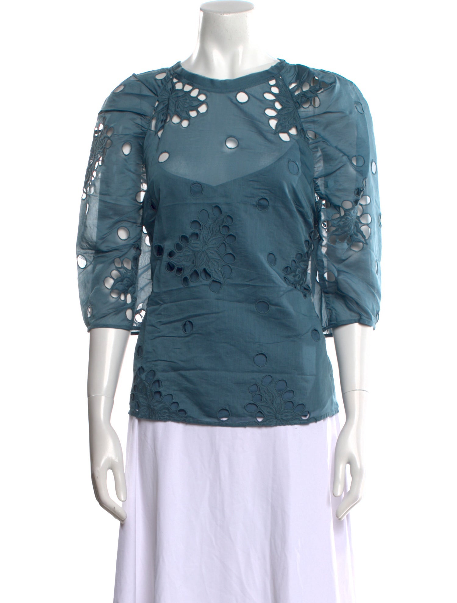 Rebecca Taylor Floral Print Crew Neck Top w/ Tags