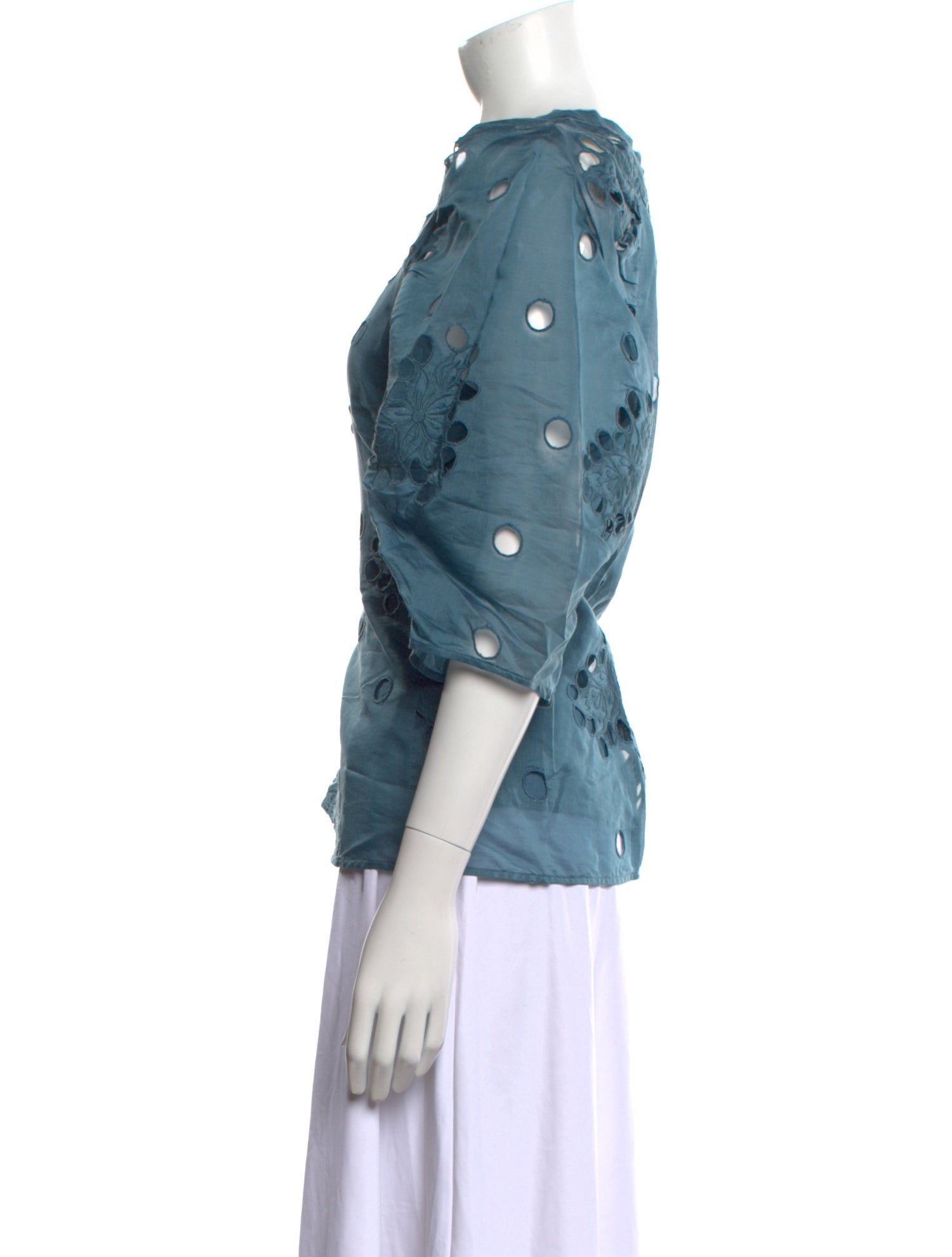 Rebecca Taylor Floral Print Crew Neck Top w/ Tags