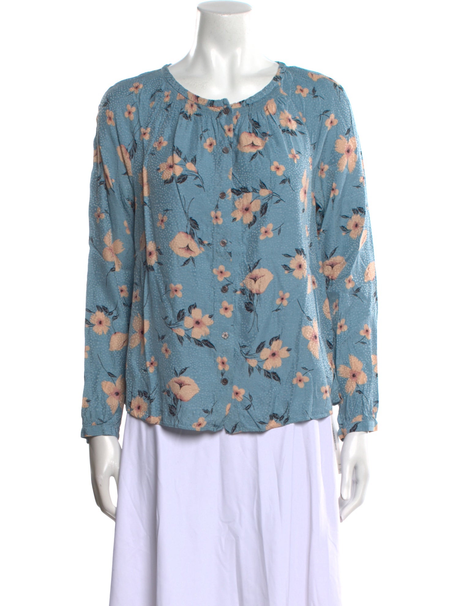 Rebecca Taylor Floral Print Crew Neck Blouse w/ Tags