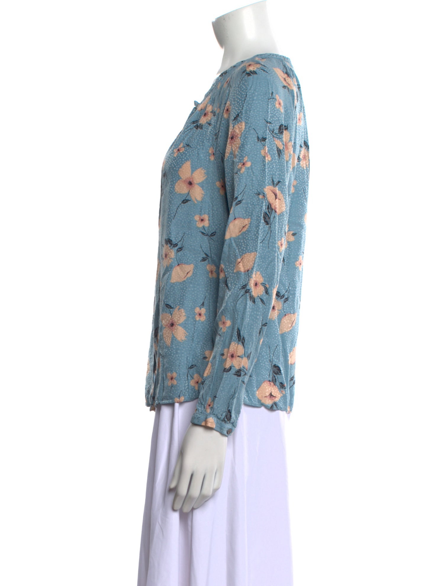 Rebecca Taylor Floral Print Crew Neck Blouse w/ Tags