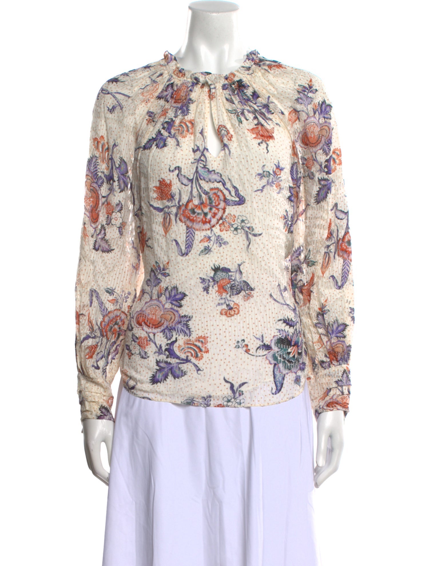 Rebecca Taylor Silk Floral Print Blouse w/ Tags