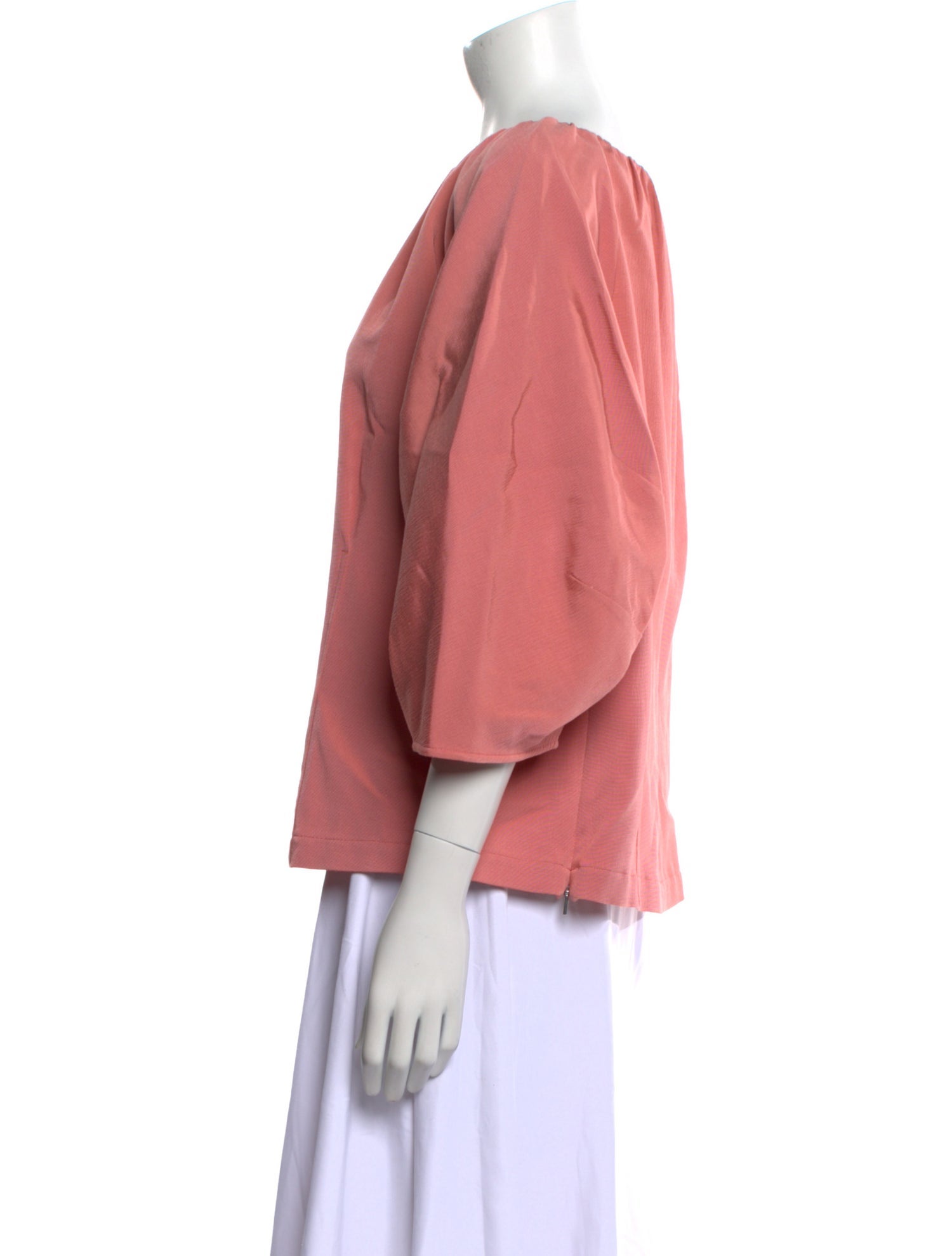 Rebecca Taylor Scoop Neck Three-Quarter Sleeve Blouse w/ Tags