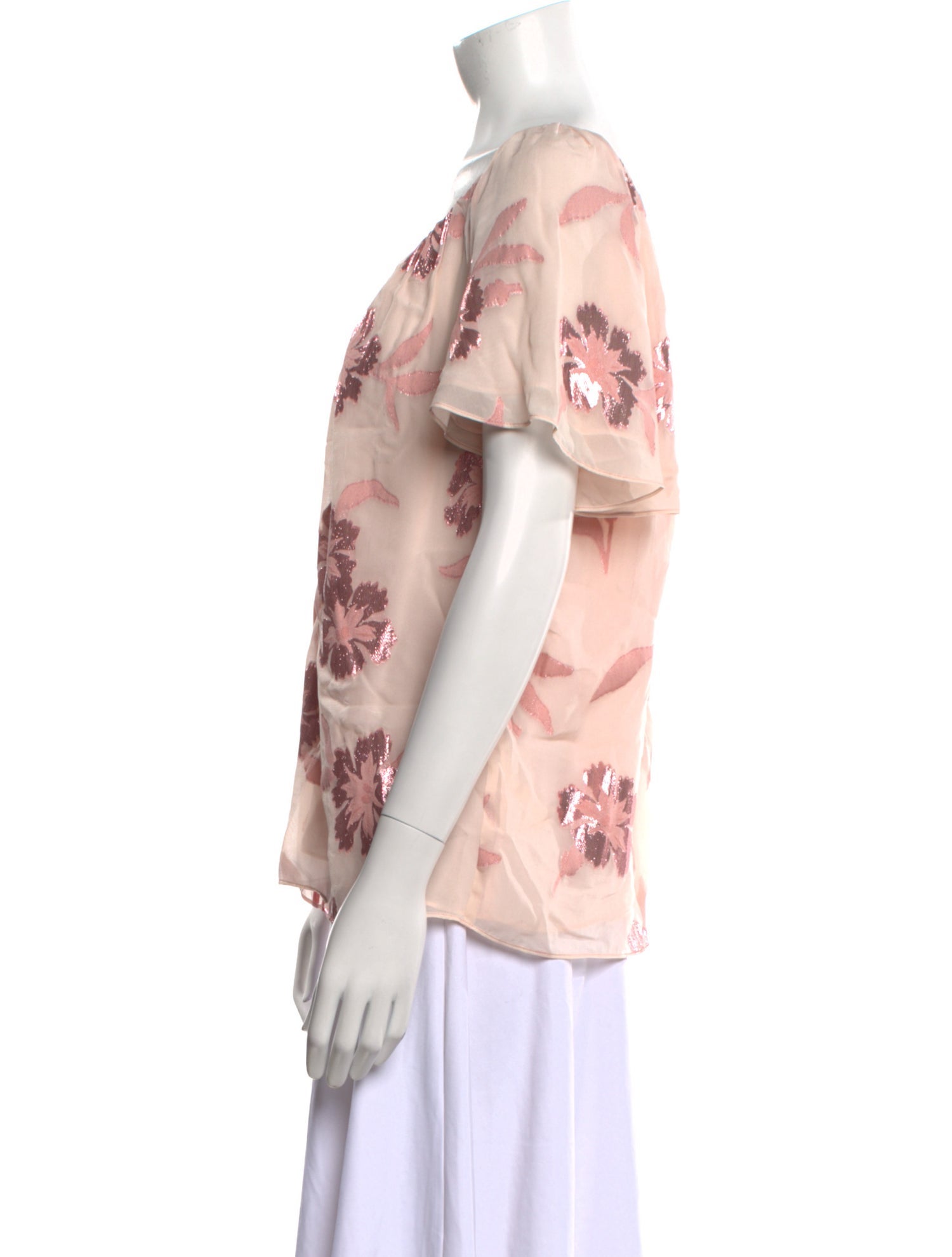 Rebecca Taylor Silk Floral Print Blouse w/ Tags