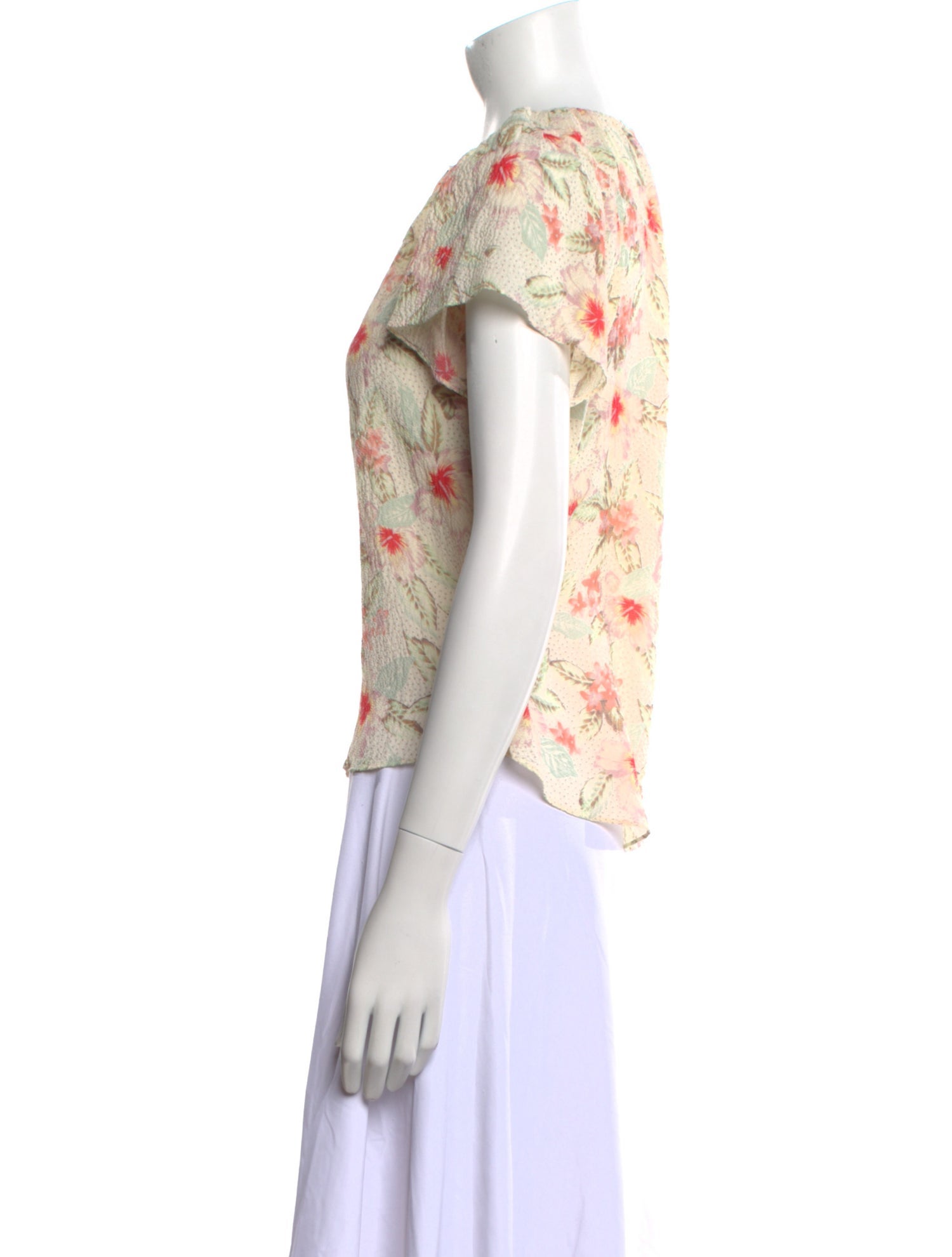 Rebecca Taylor Silk Floral Print Blouse w/ Tags