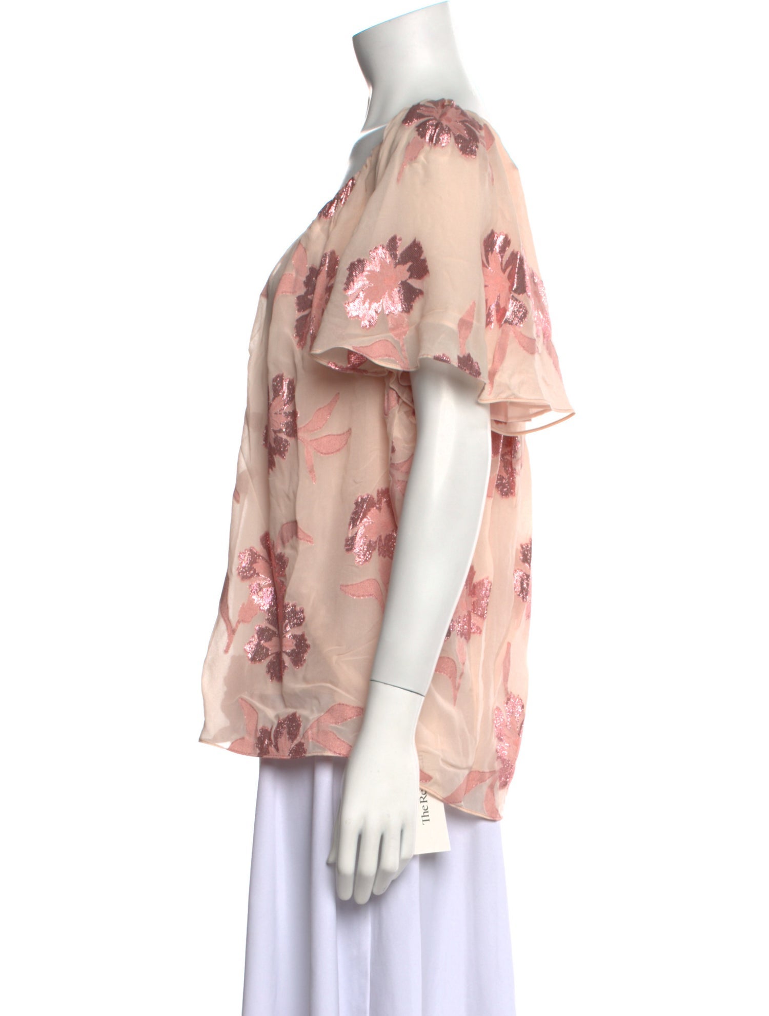 Rebecca Taylor Silk Floral Print Blouse w/ Tags