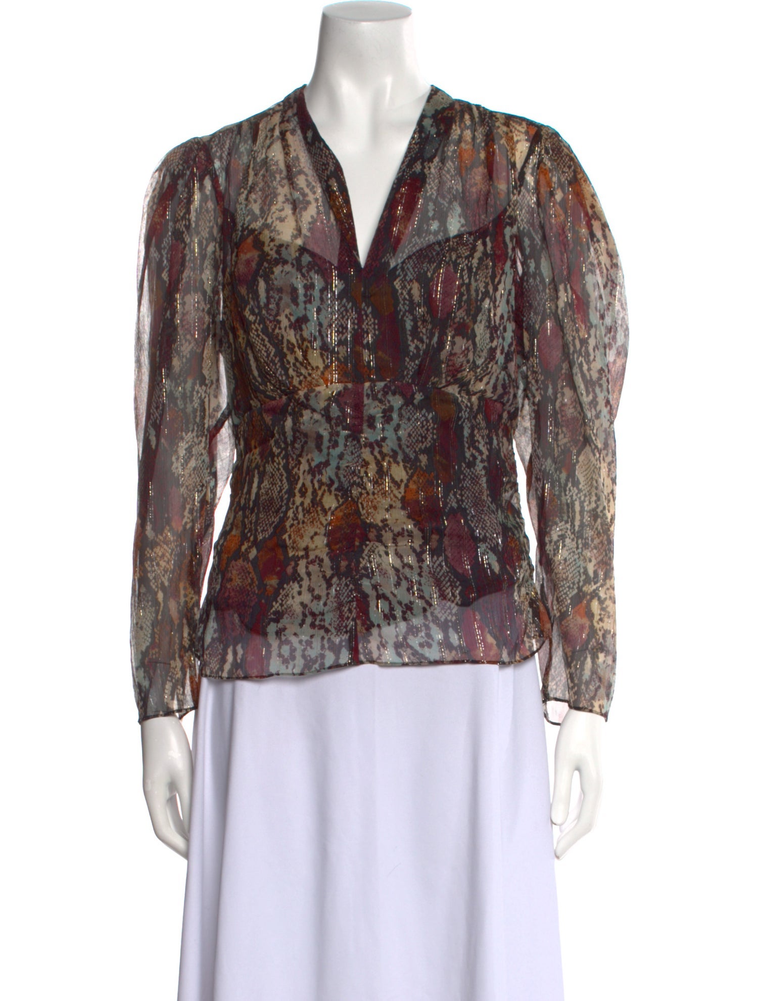 Rebecca Taylor Silk Printed Blouse w/ Tags