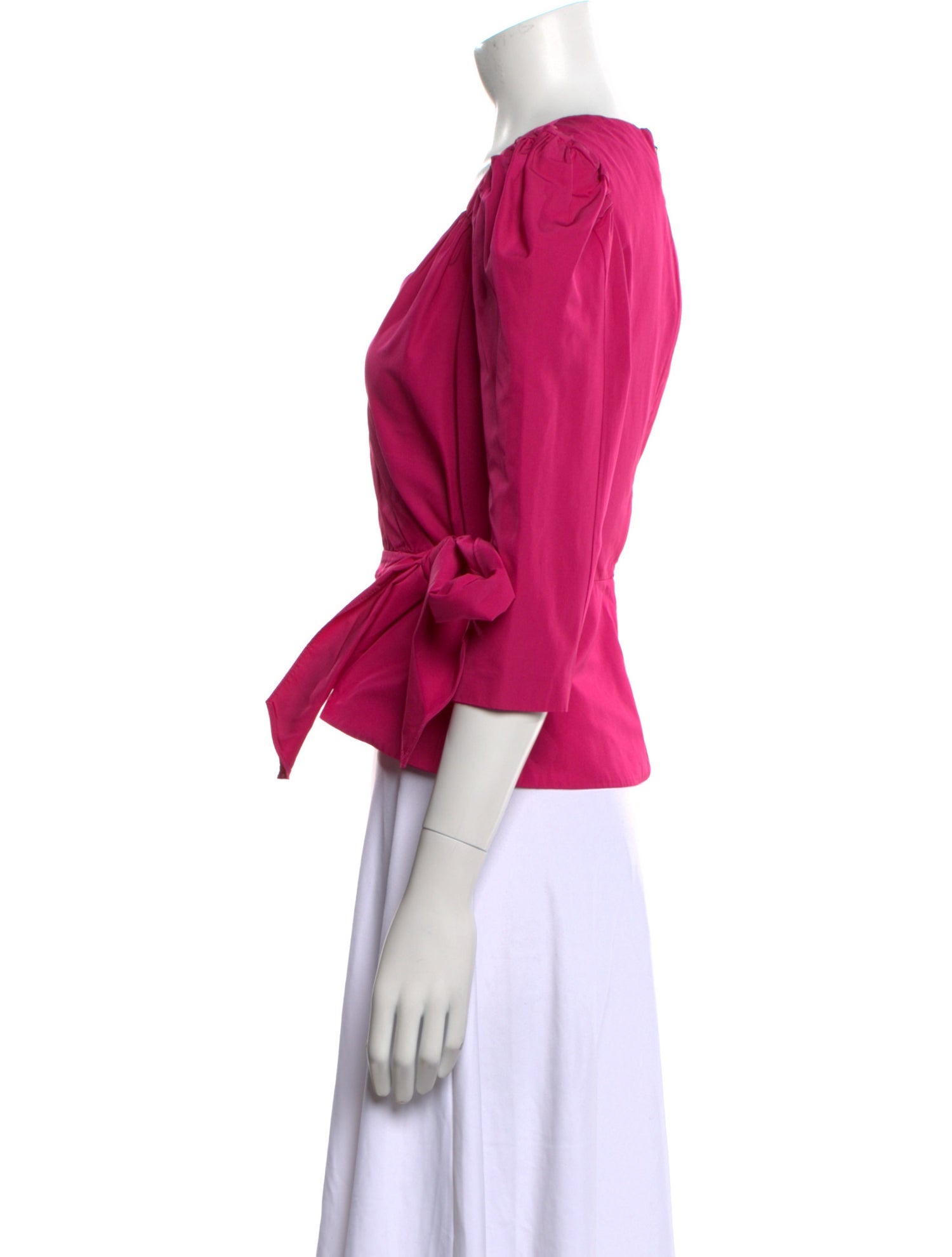 Rebecca Taylor V-Neck Three-Quarter Sleeve Crop Top w/ Tags