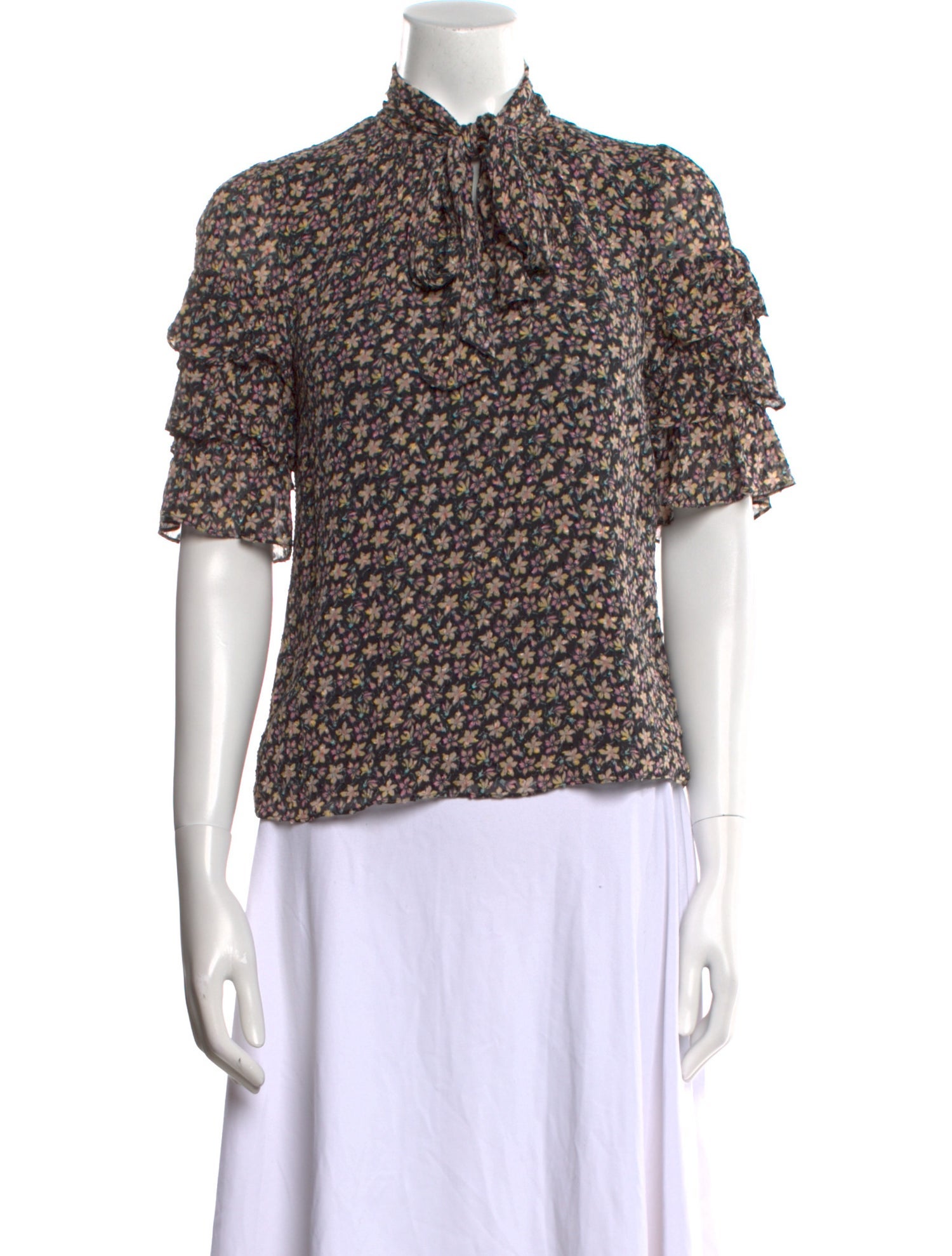 Rebecca Taylor Silk Printed Blouse w/ Tags
