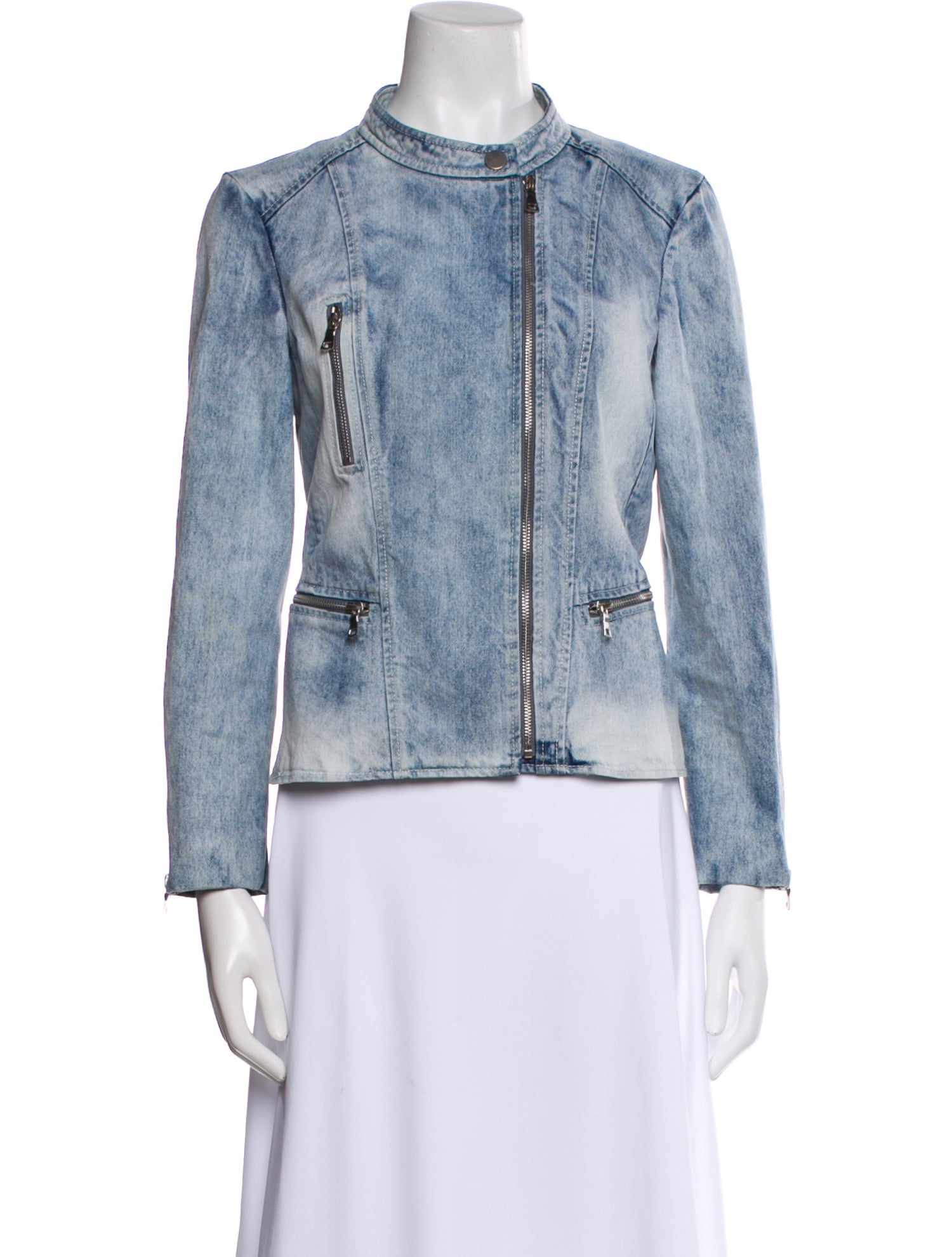 Rebecca Taylor Tweed Pattern Denim Jacket