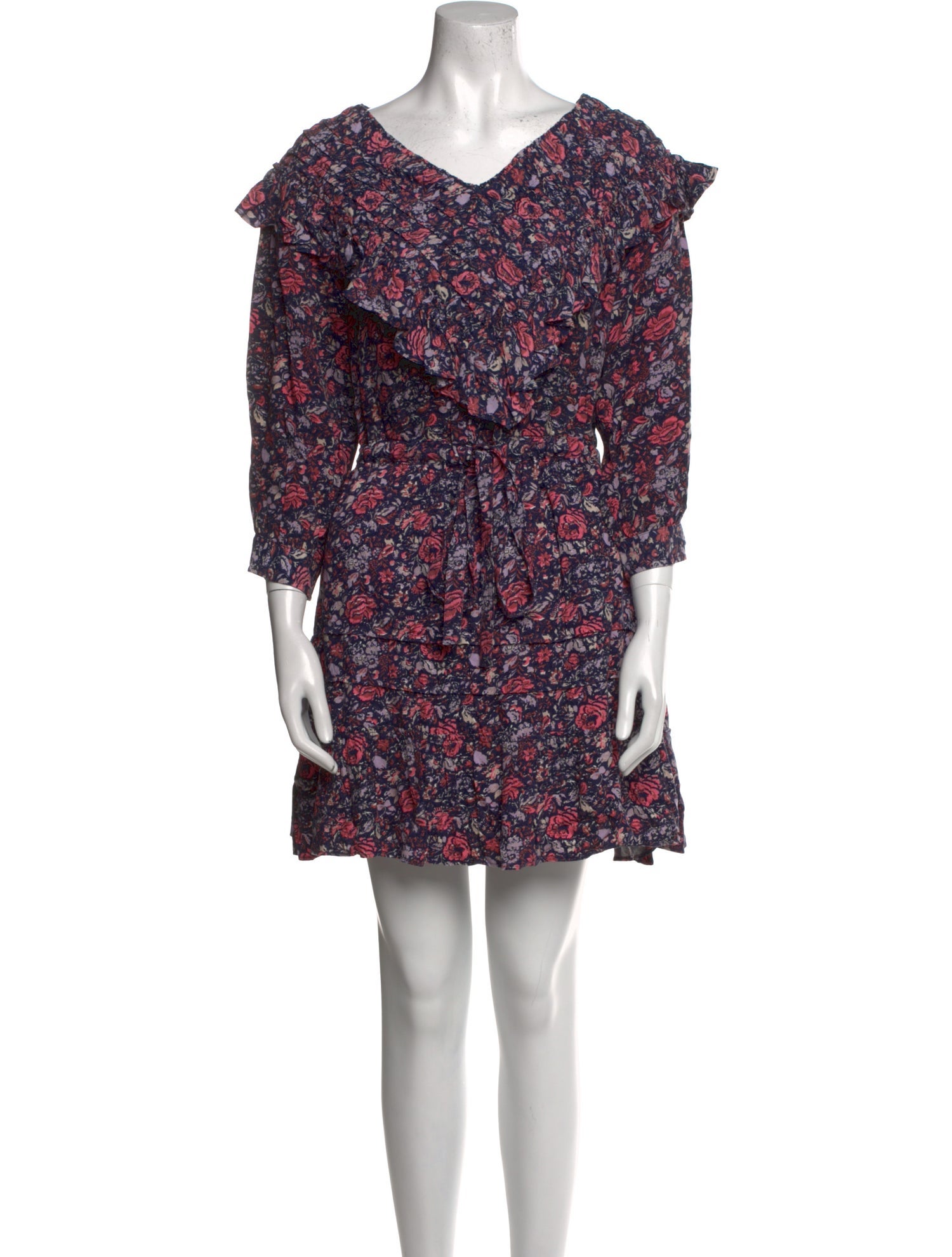 Rebecca Taylor Floral Print Mini Dress