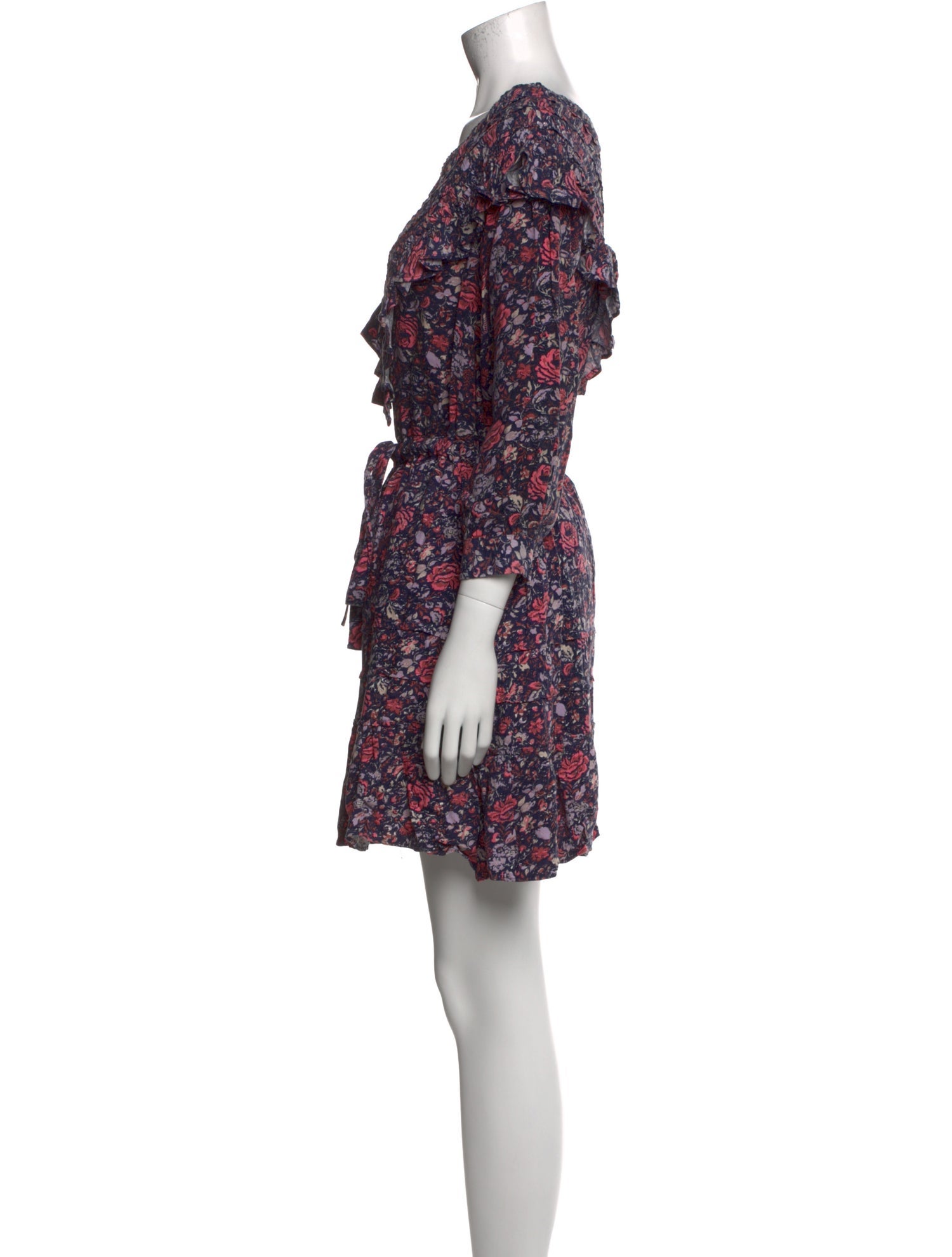 Rebecca Taylor Floral Print Mini Dress