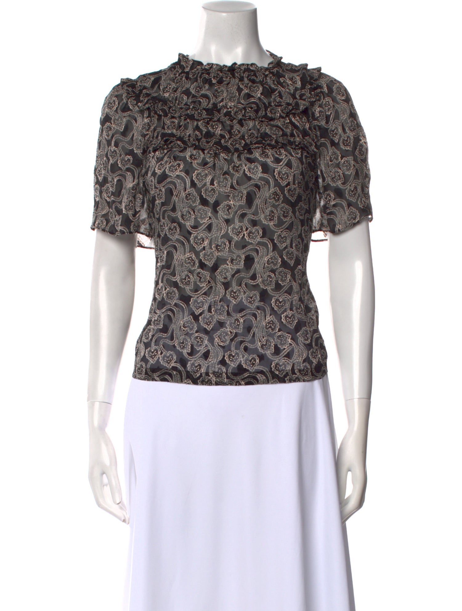 Rebecca Taylor Silk Printed Top