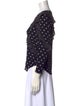 Rebecca Taylor Silk Polka Dot Print Top