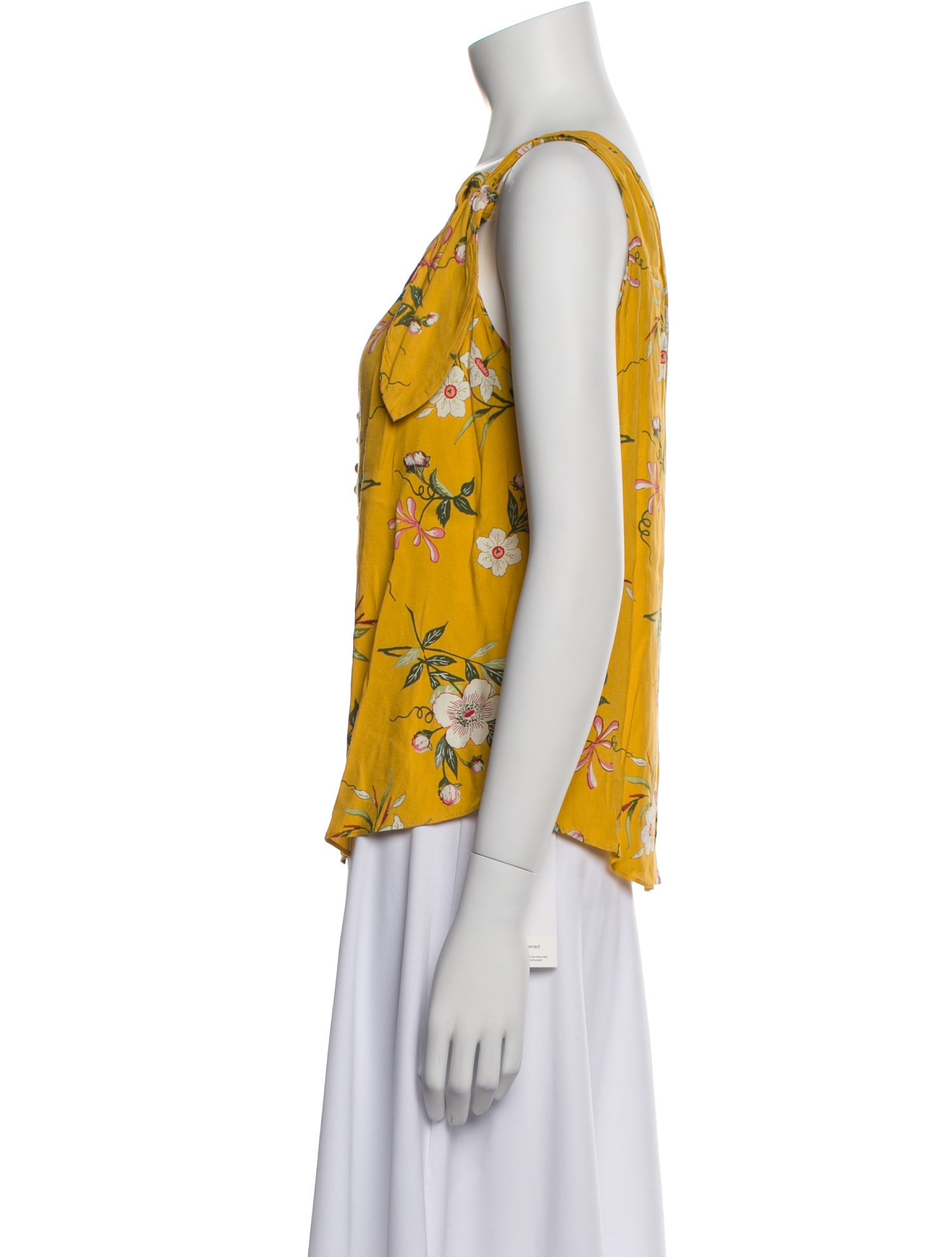 Rebecca Taylor Floral Print V-Neck Blouse