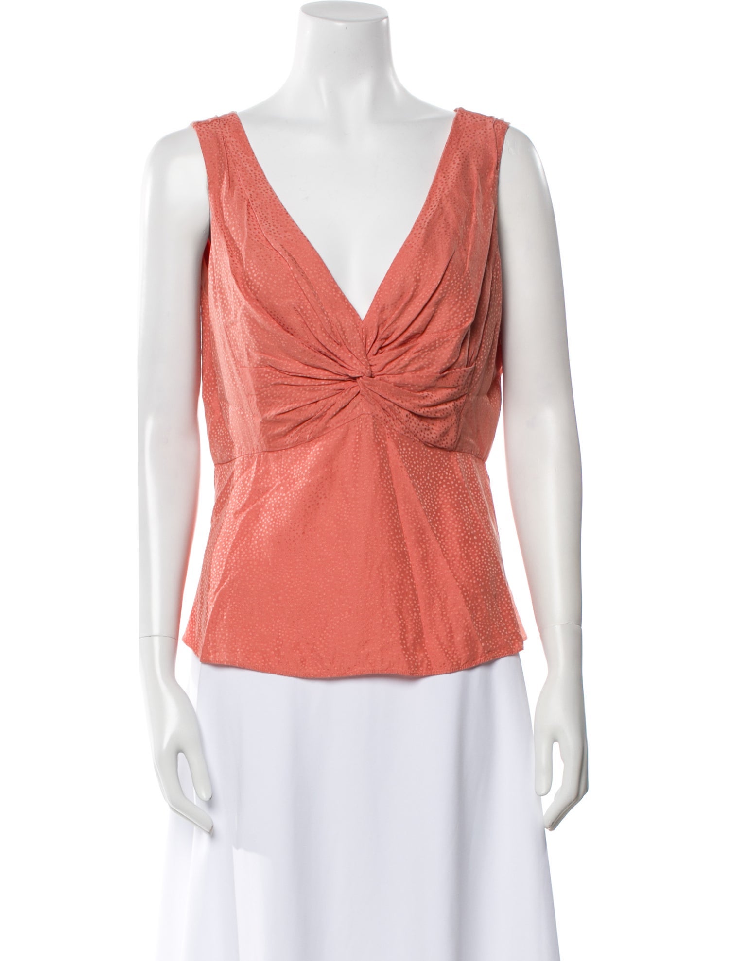 Rebecca Taylor V-Neck Sleeveless Top