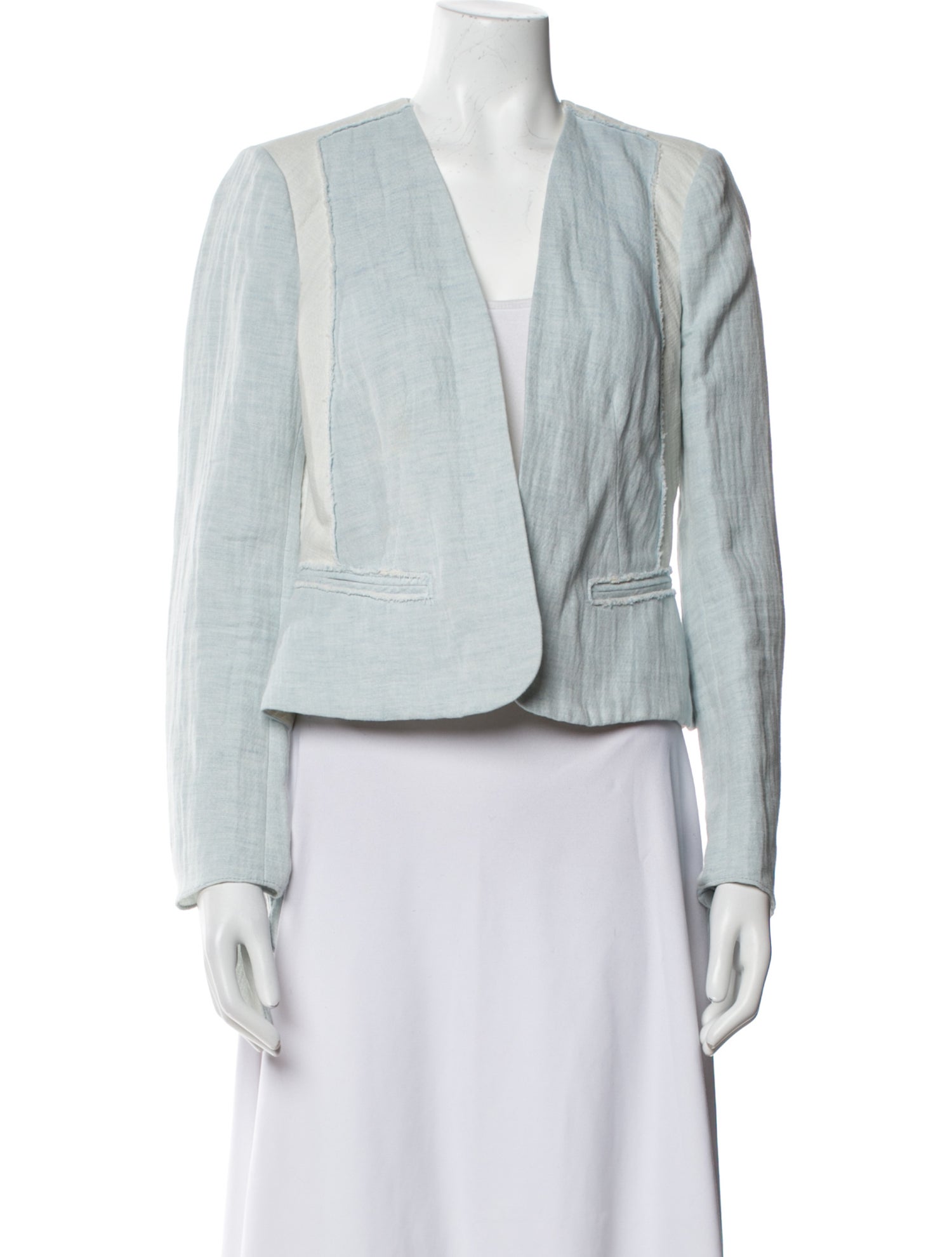 Rebecca Taylor Linen Striped Evening Jacket