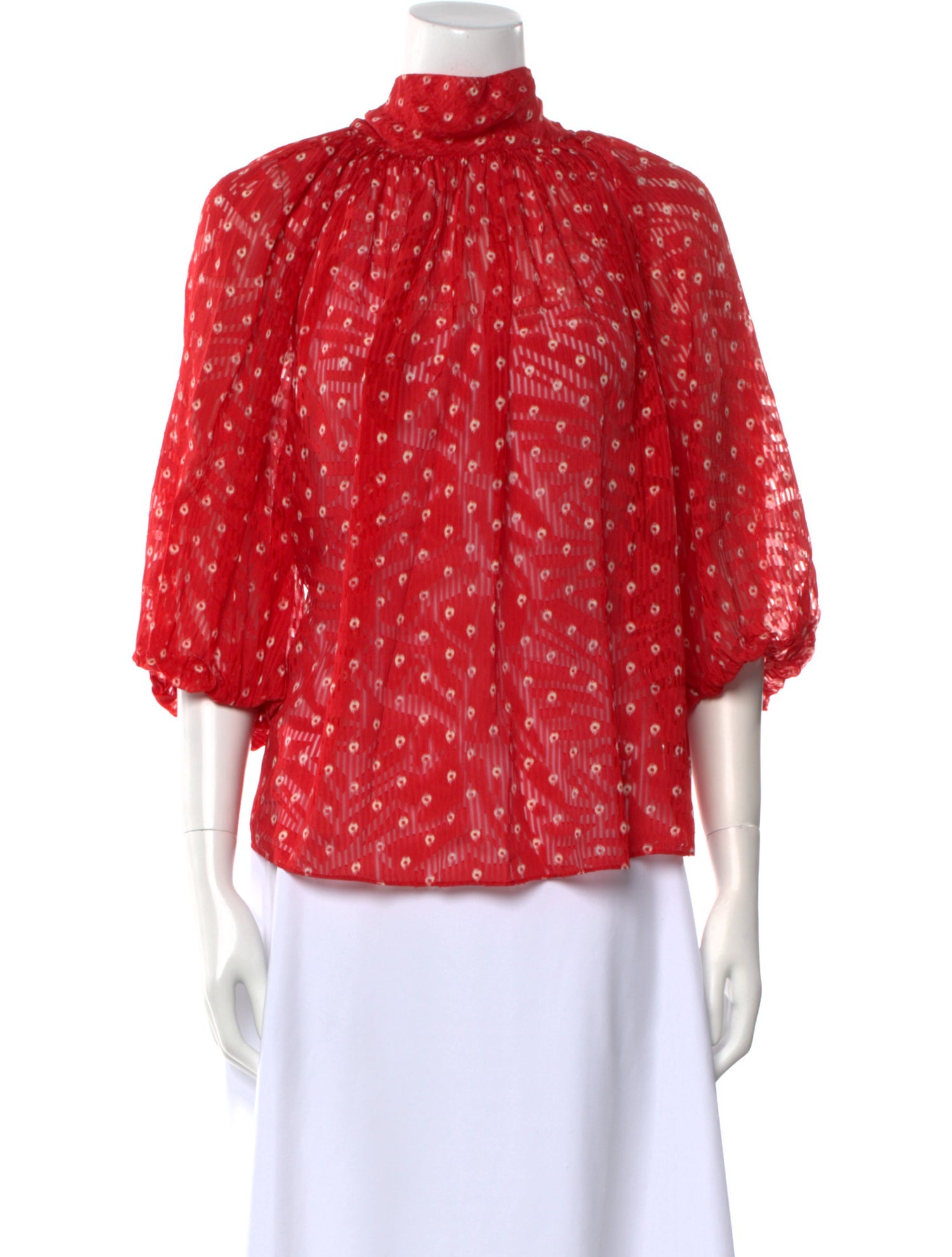 Rebecca Taylor Silk Floral Print Blouse w/ Tags