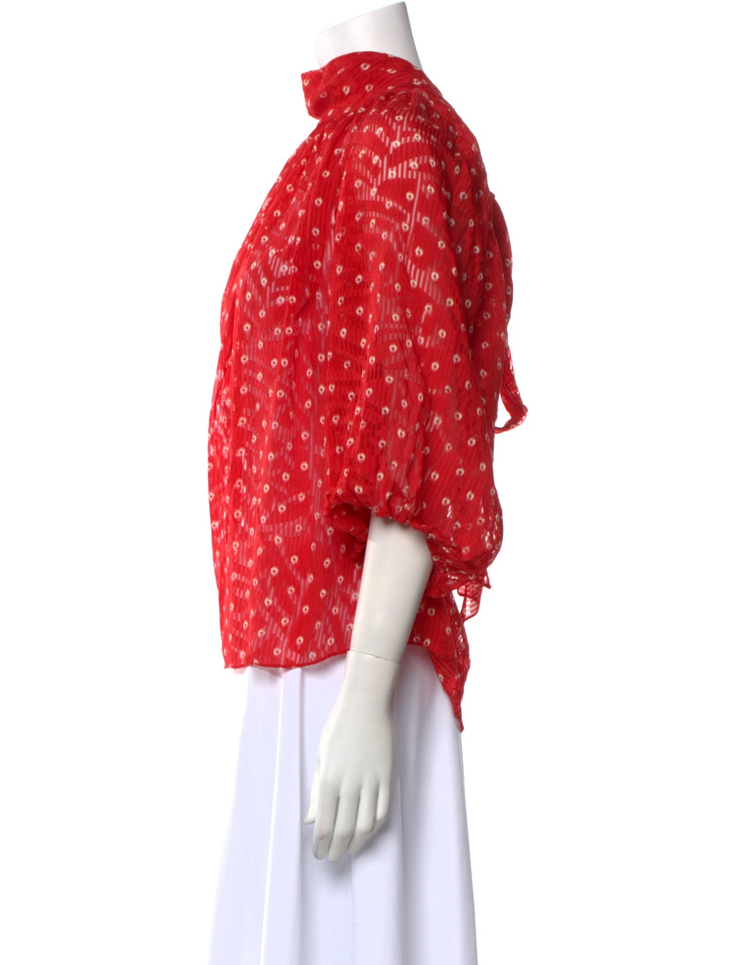 Rebecca Taylor Silk Floral Print Blouse w/ Tags