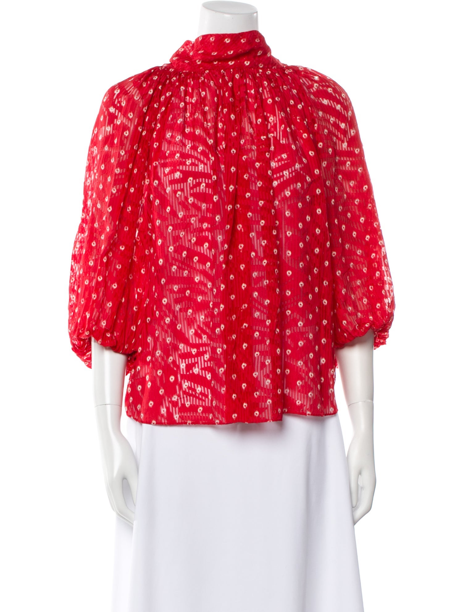 Rebecca Taylor Silk Printed Blouse