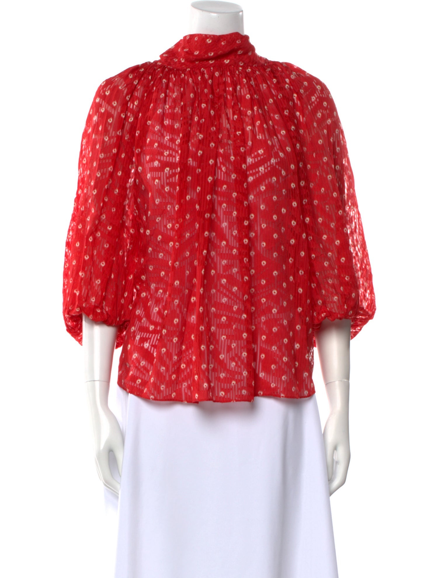 Rebecca Taylor Silk Floral Print Blouse w/ Tags