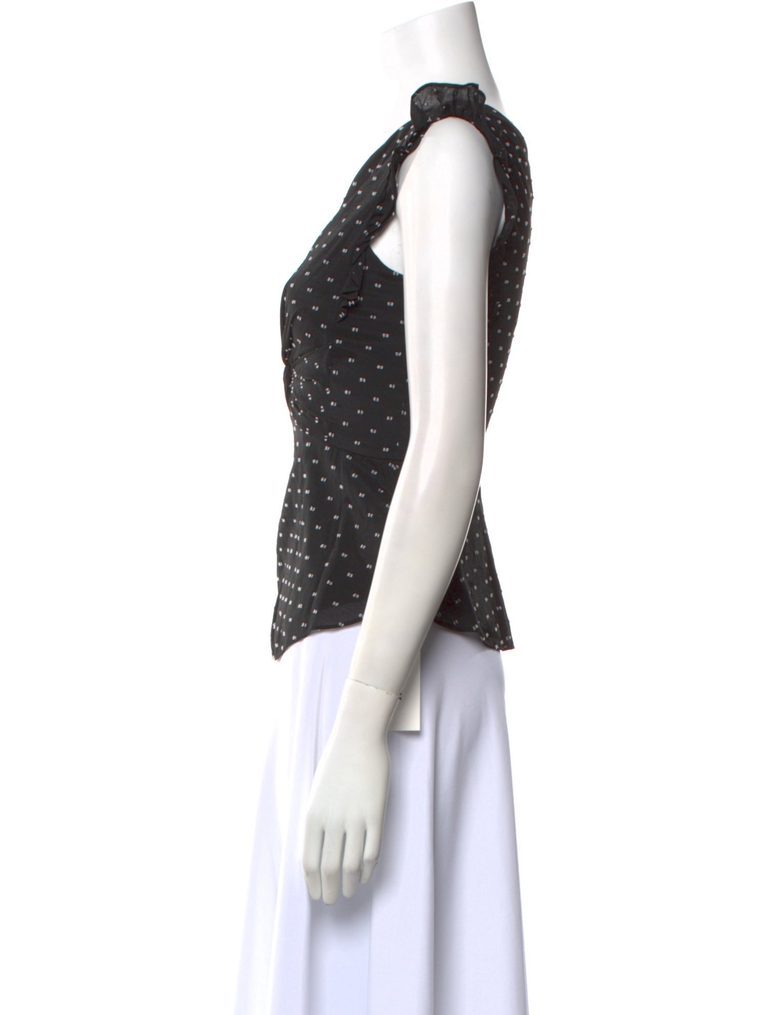 Rebecca Taylor Printed V-Neck Top