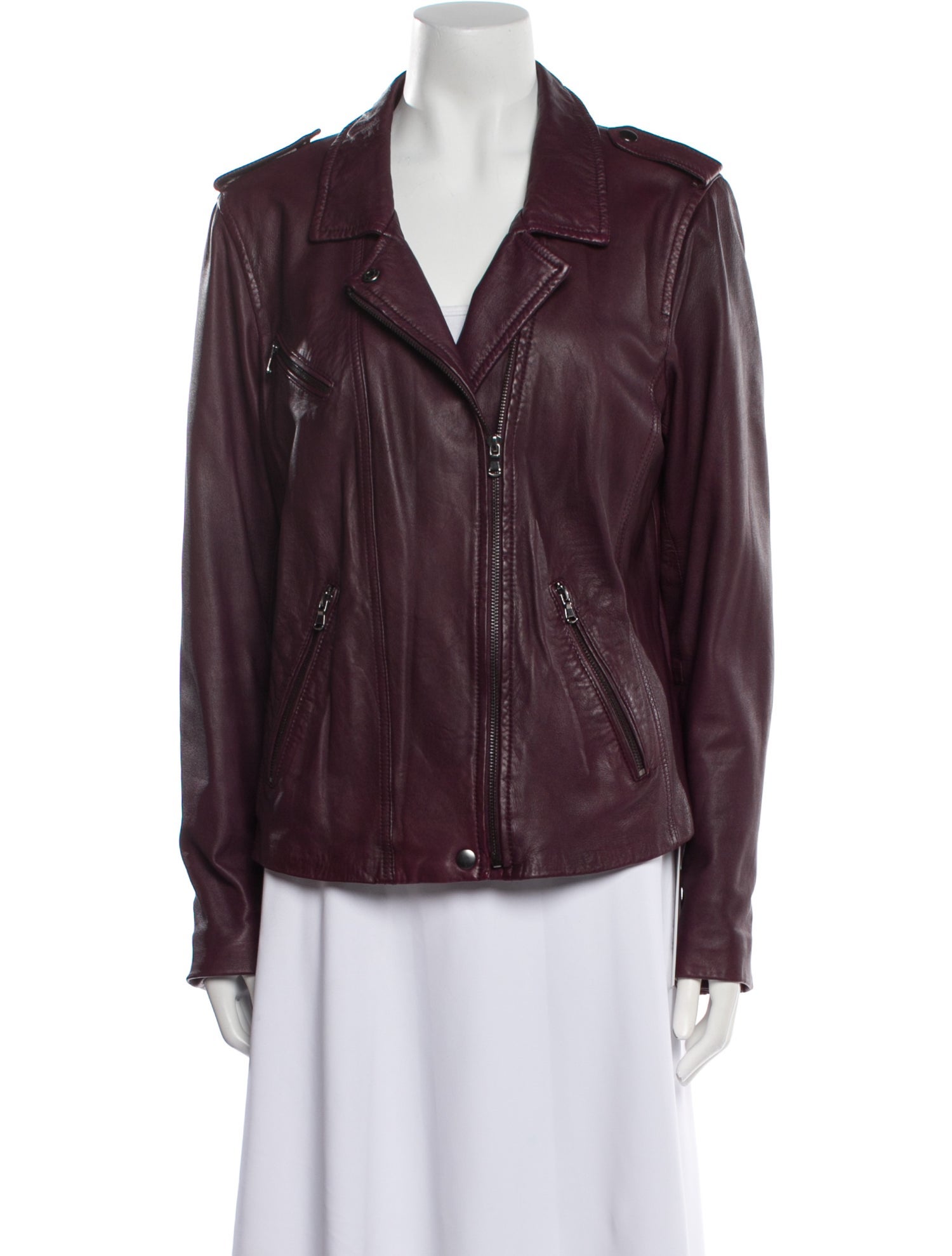 Rebecca Taylor Lamb Leather Biker Jacket