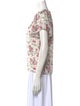 Rebecca Taylor Silk Floral Print T-Shirt