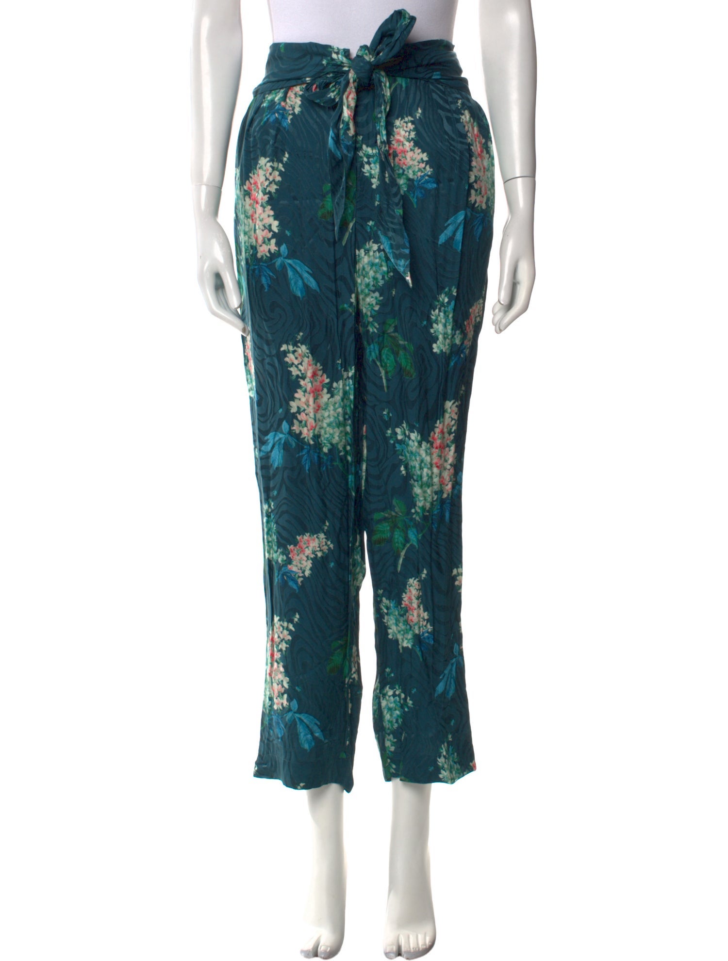 Rebecca Taylor Silk Straight Leg Pants