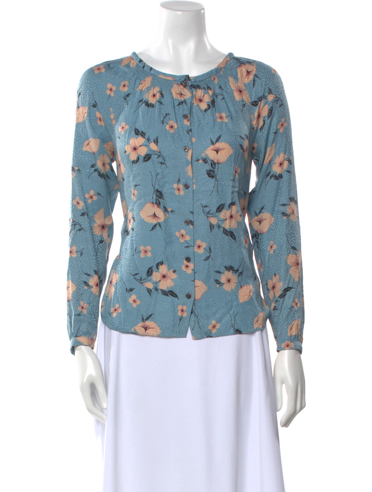 Rebecca Taylor Silk Floral Print Blouse