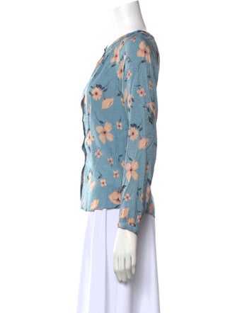 Rebecca Taylor Silk Floral Print Blouse