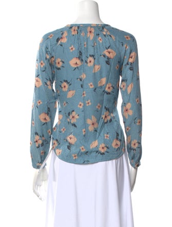 Rebecca Taylor Silk Floral Print Blouse