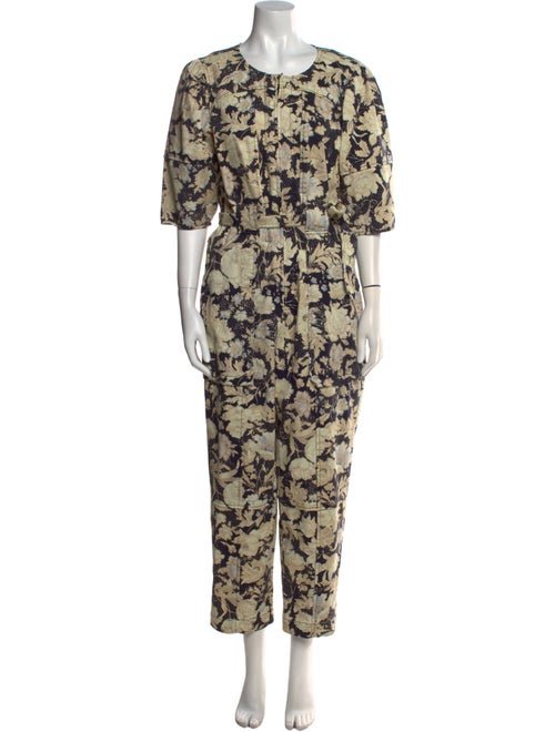 Rebecca Taylor Printed Scoop Neck Jumpsuit
