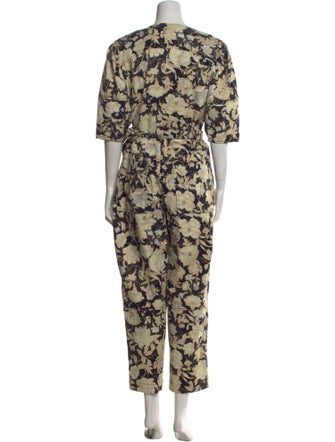 Rebecca Taylor Printed Scoop Neck Jumpsuit