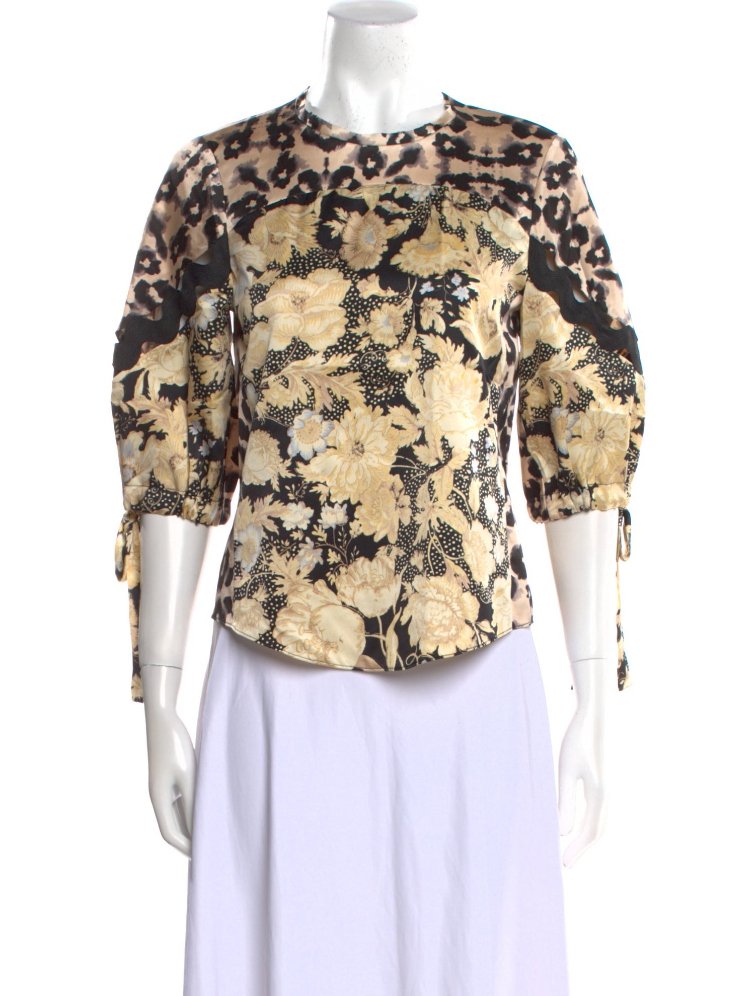 Rebecca Taylor Silk Floral Print Blouse w/ Tags