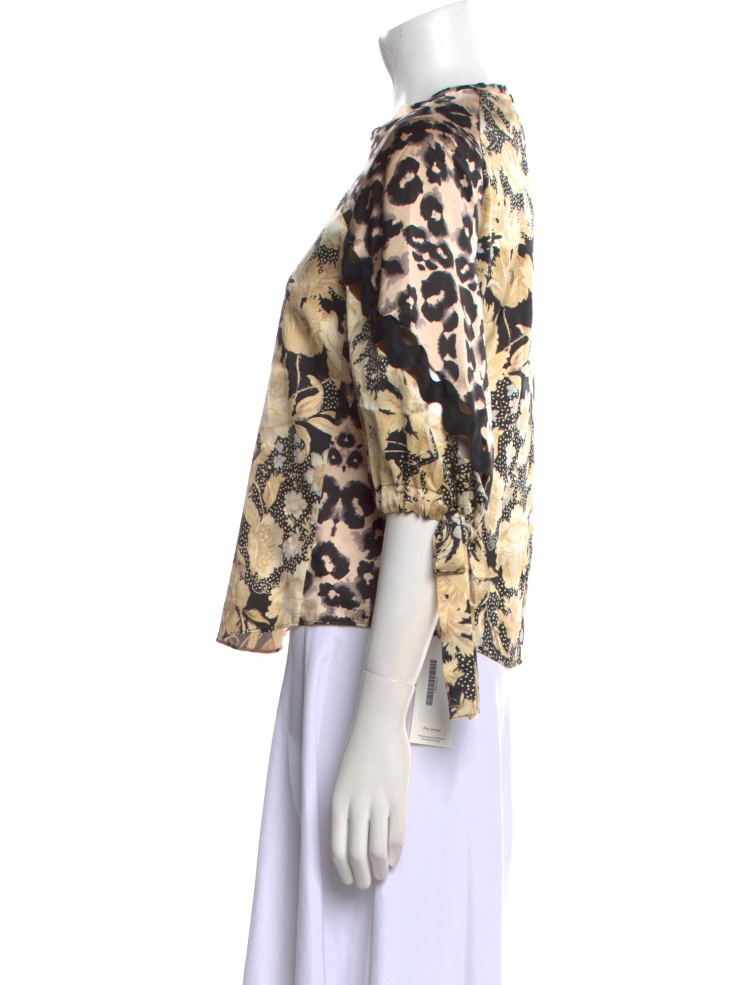 Rebecca Taylor Silk Floral Print Blouse w/ Tags