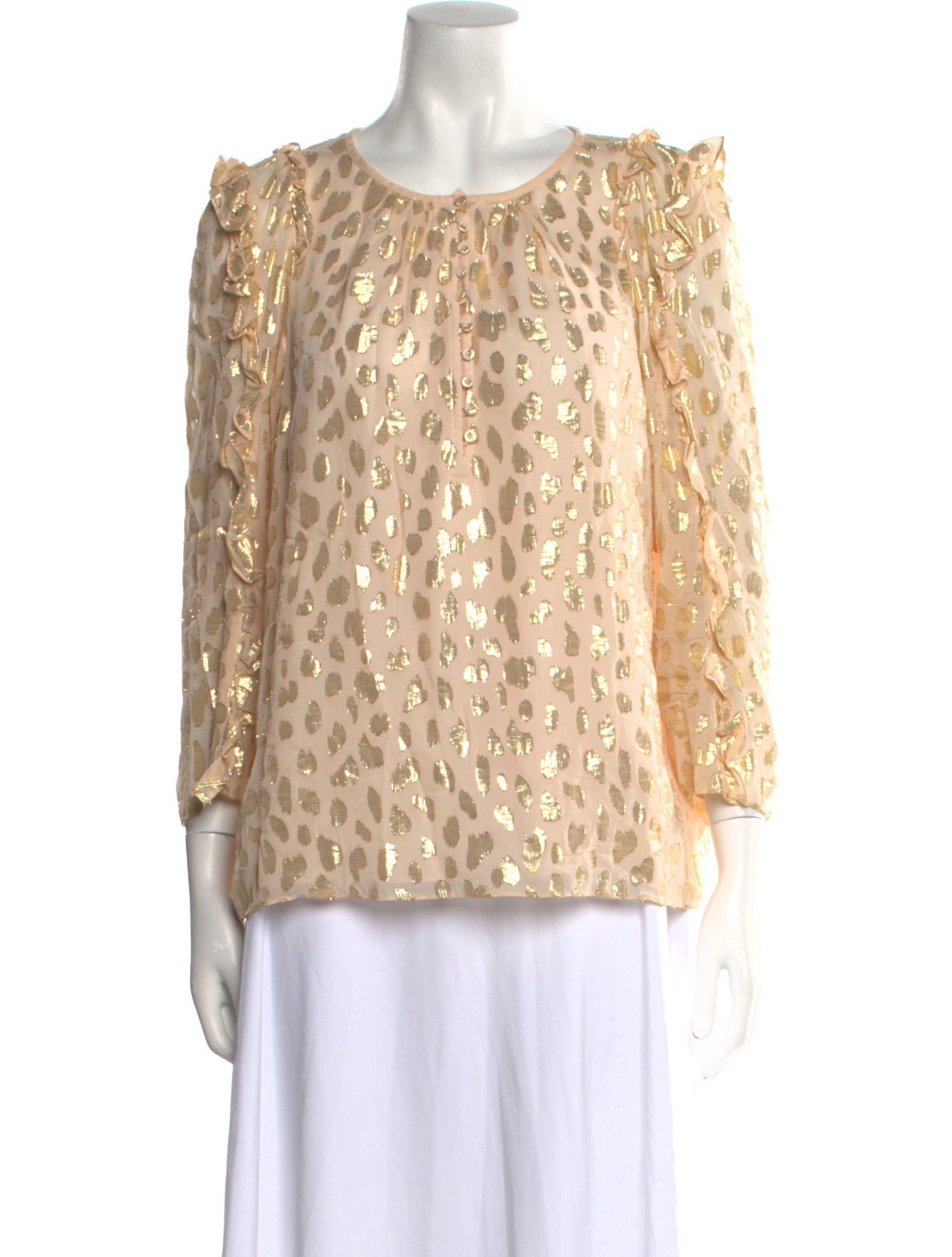 Rebecca Taylor Silk Printed Blouse