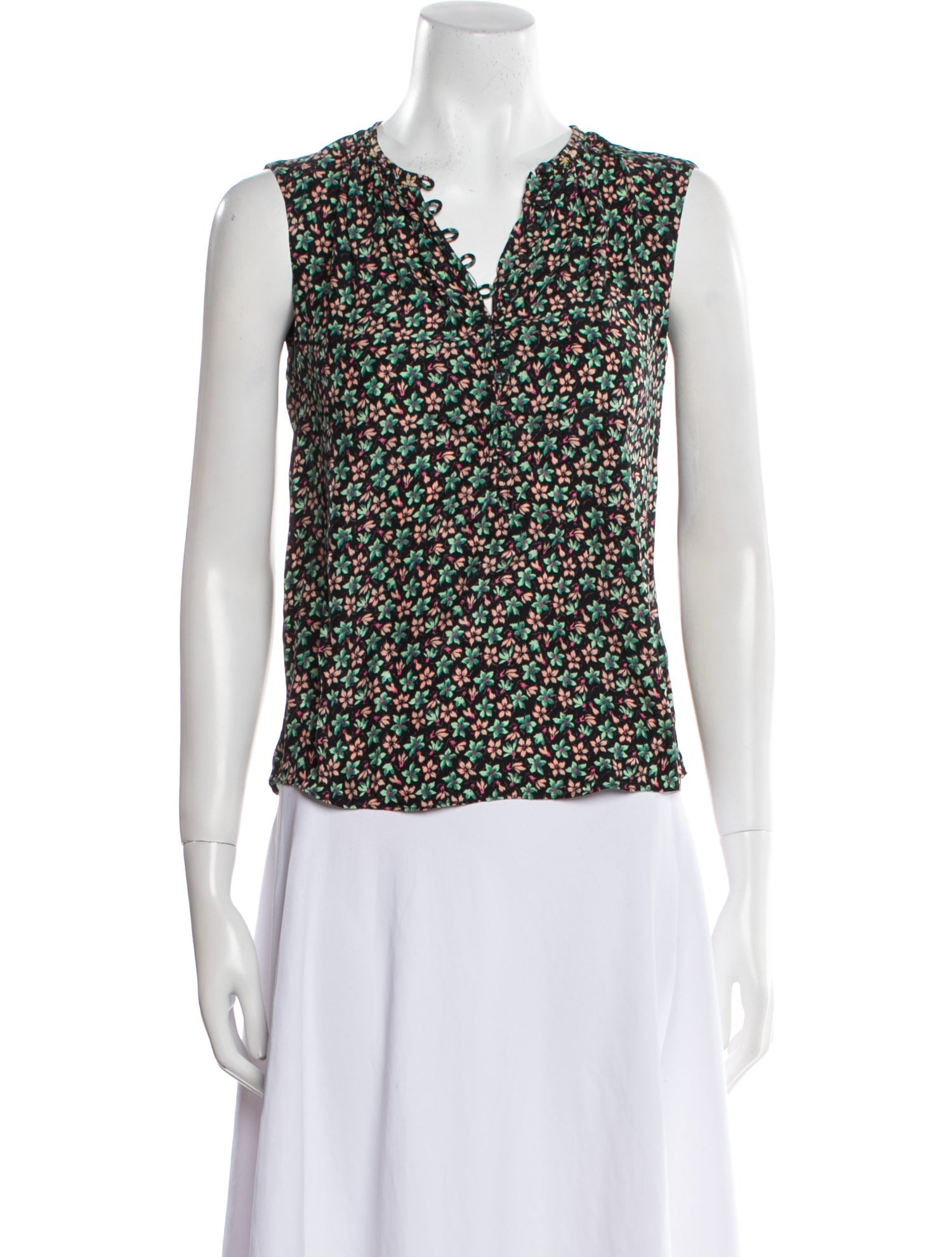 Rebecca Taylor Silk Floral Print Blouse