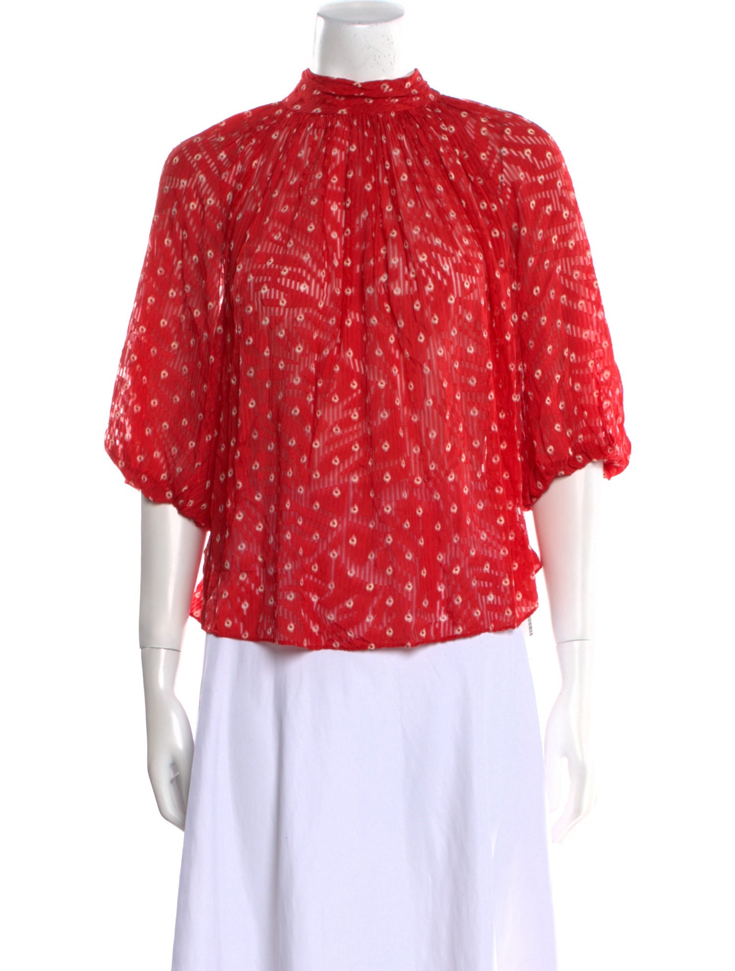 Rebecca Taylor Silk Floral Print Blouse w/ Tags