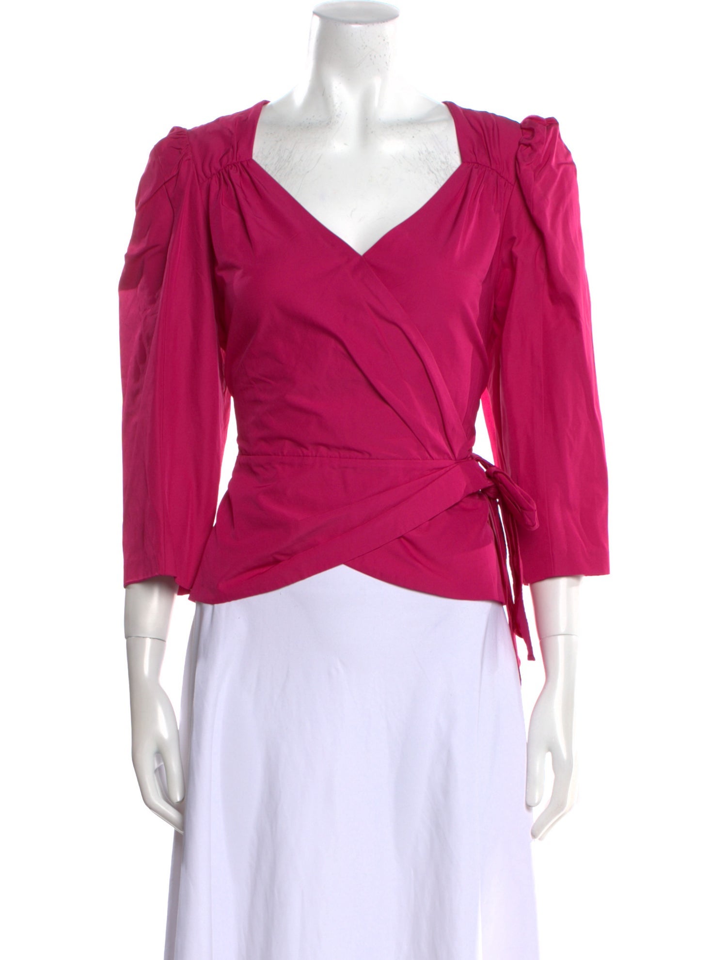 Rebecca Taylor V-Neck Three-Quarter Sleeve Blouse w/ Tags