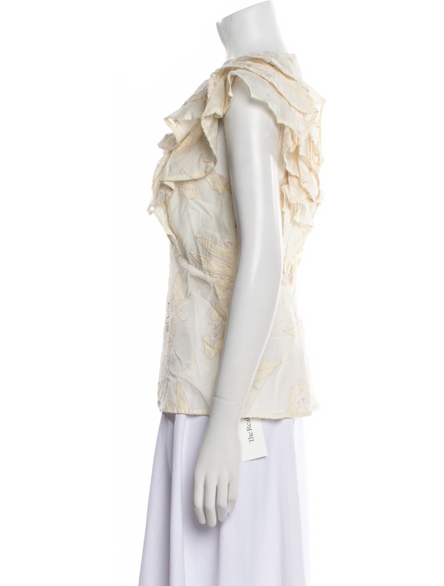 Rebecca Taylor V-Neck Short Sleeve Blouse