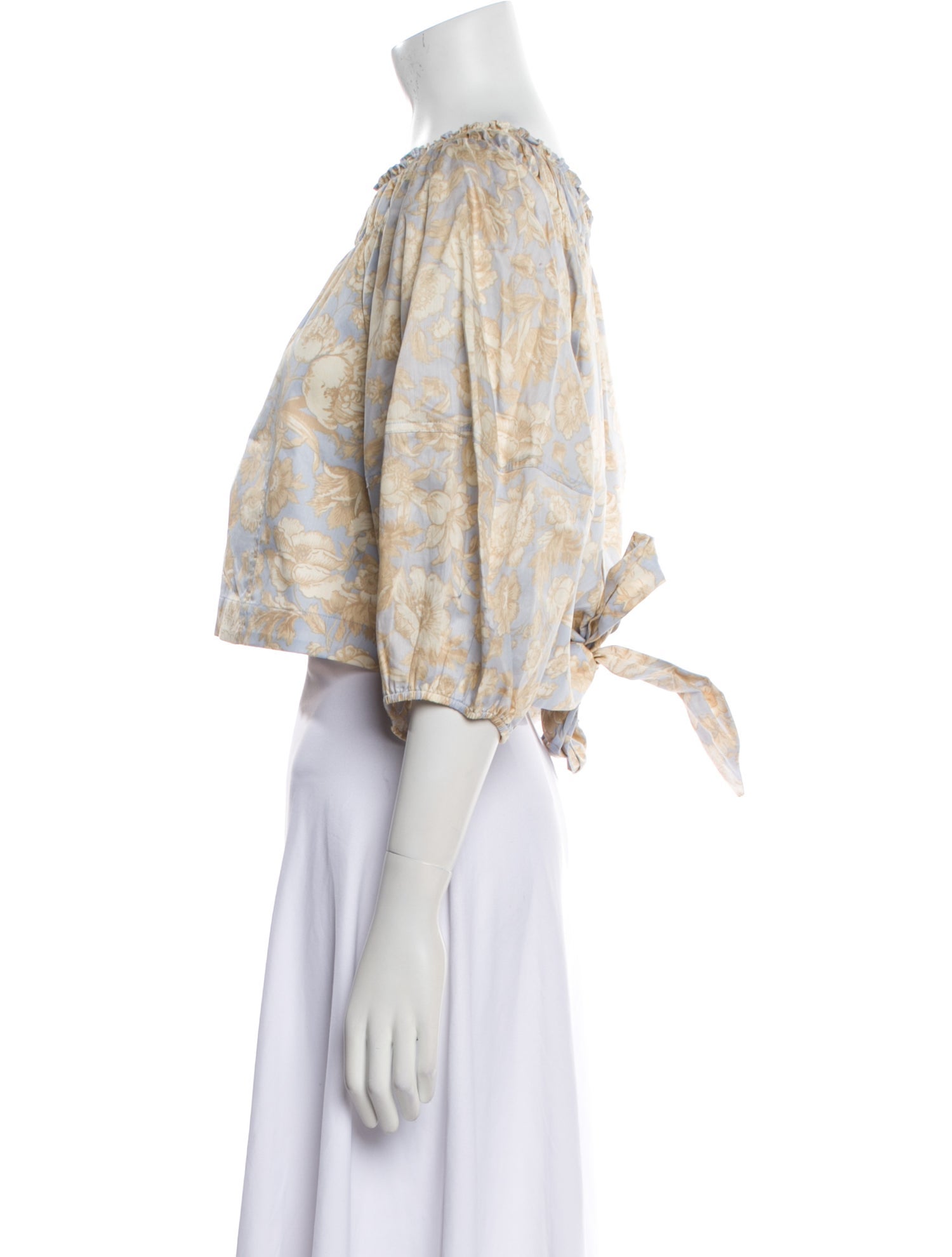 Rebecca Taylor Paisley Print Crew Neck Crop Top w/ Tags