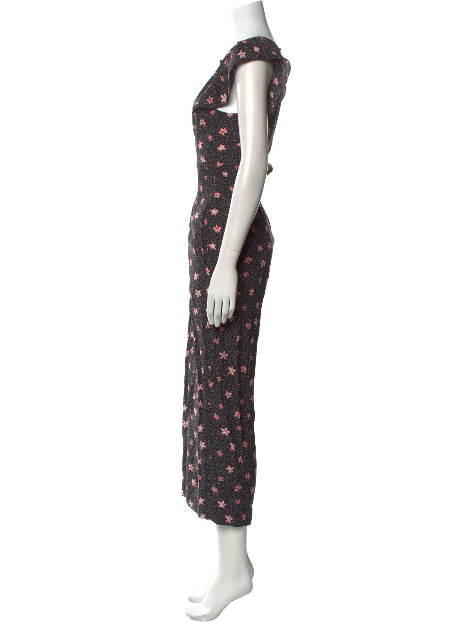 Rebecca Taylor Floral Print Scoop Neck Jumpsuit w/ Tags