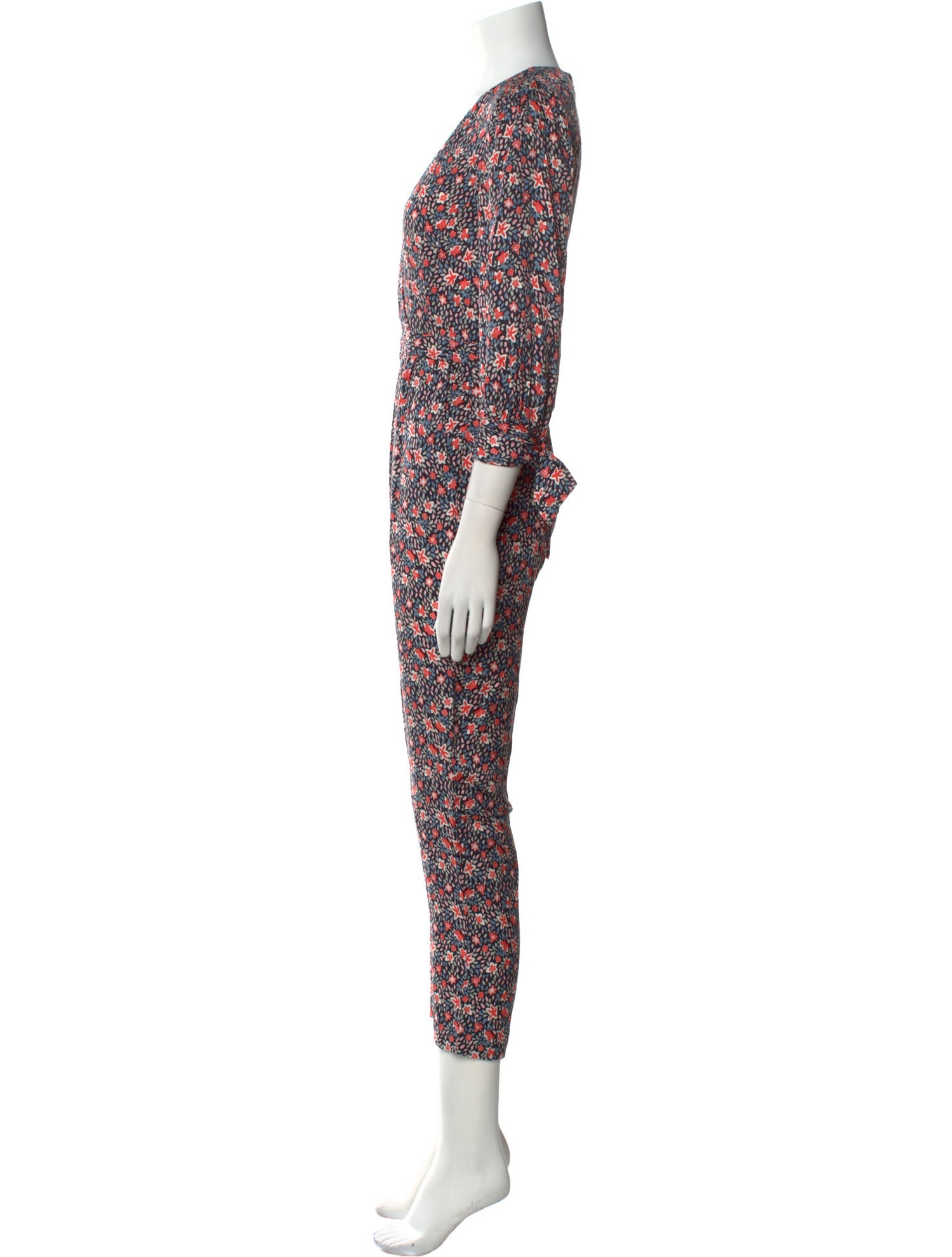 Rebecca Taylor Printed Plunge Neckline Jumpsuit w/ Tags