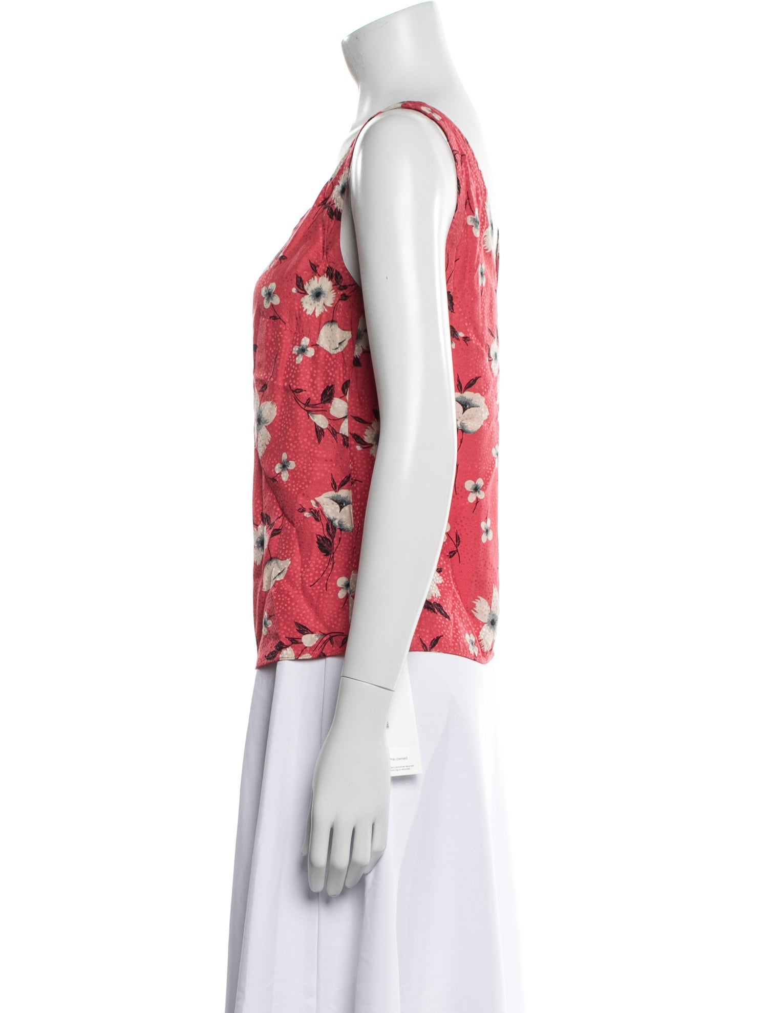 Rebecca Taylor Floral Print V-Neck Top