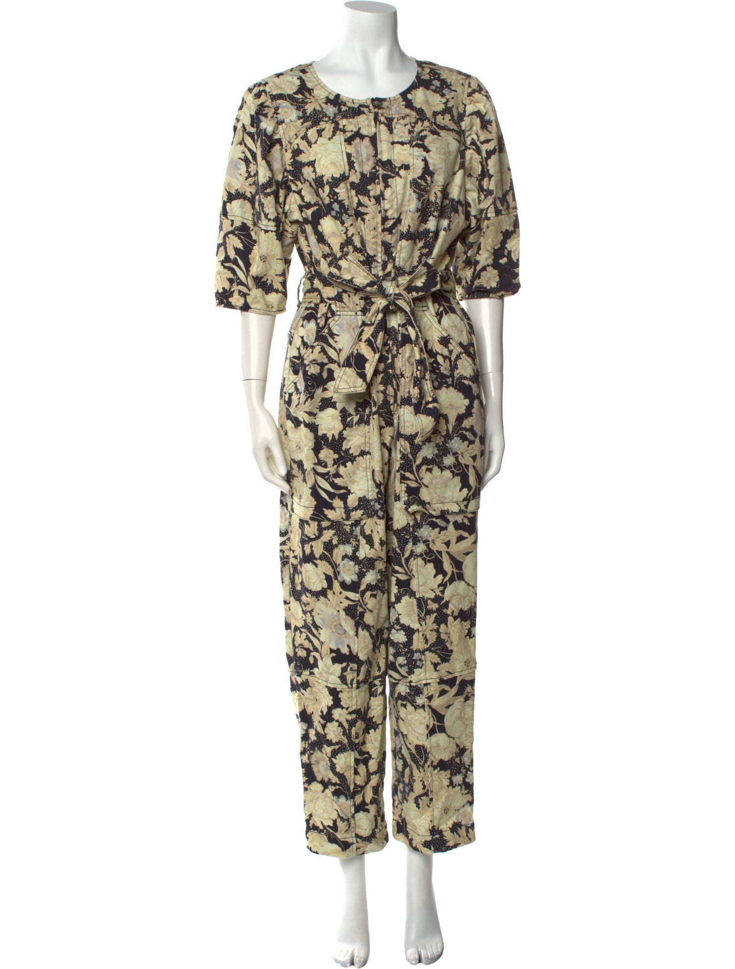 Rebecca Taylor Floral Print Scoop Neck Jumpsuit w/ Tags
