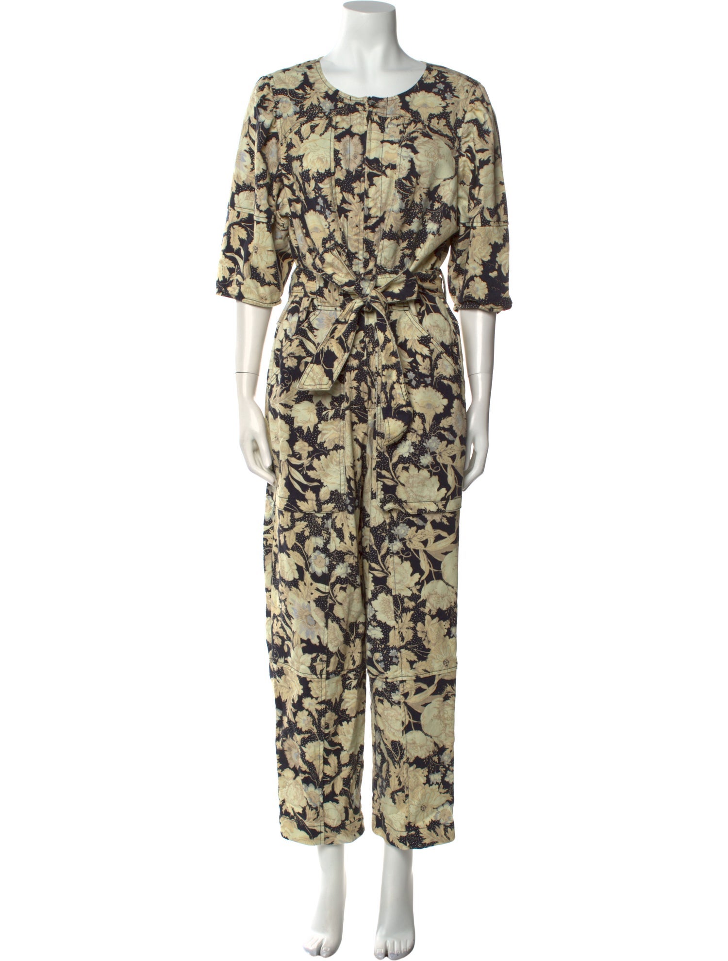 Rebecca Taylor Floral Print Scoop Neck Jumpsuit w/ Tags