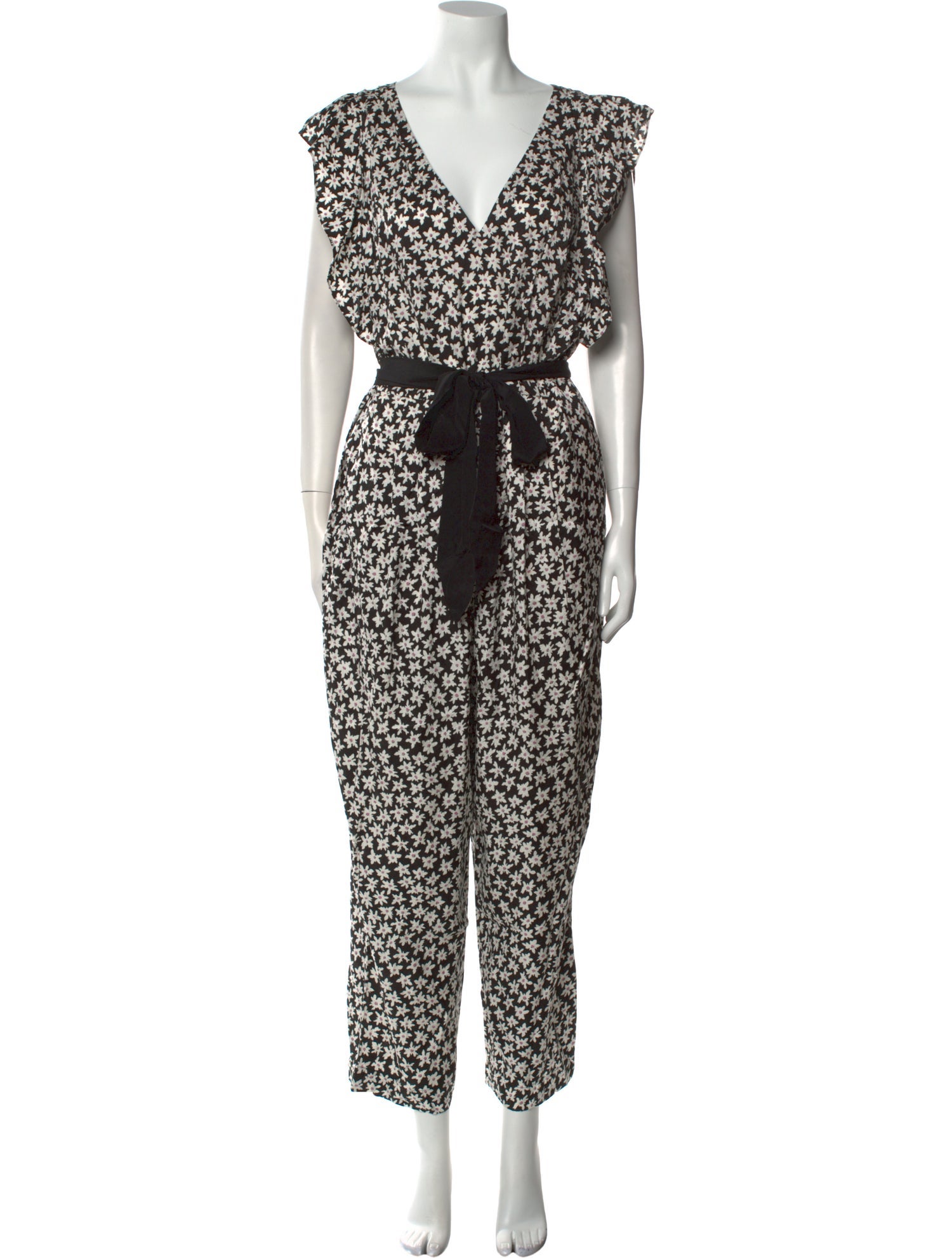 Rebecca Taylor Floral Print V-Neck Jumpsuit w/ Tags