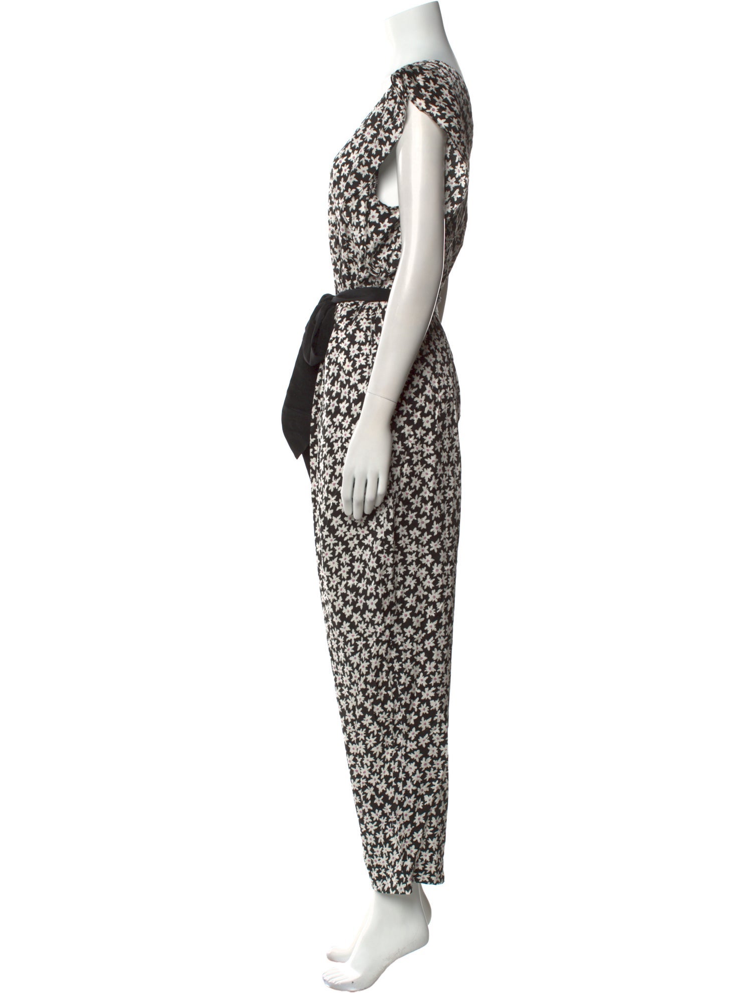 Rebecca Taylor Floral Print V-Neck Jumpsuit w/ Tags