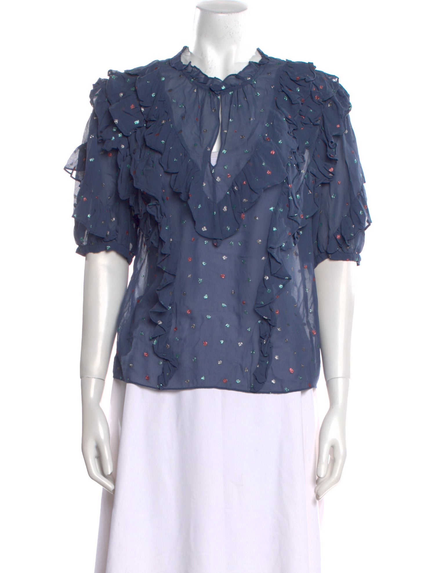 Rebecca Taylor Silk Printed Top w/ Tags