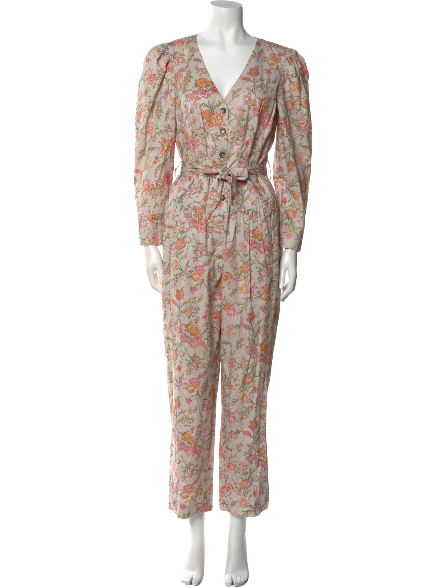 Rebecca Taylor Floral Print V-Neck Jumpsuit w/ Tags